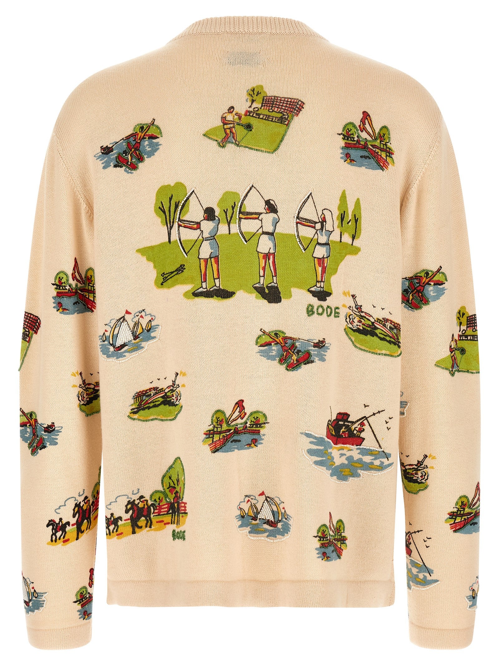 Bode Men 'Beaded Camp' Cardigan BODE