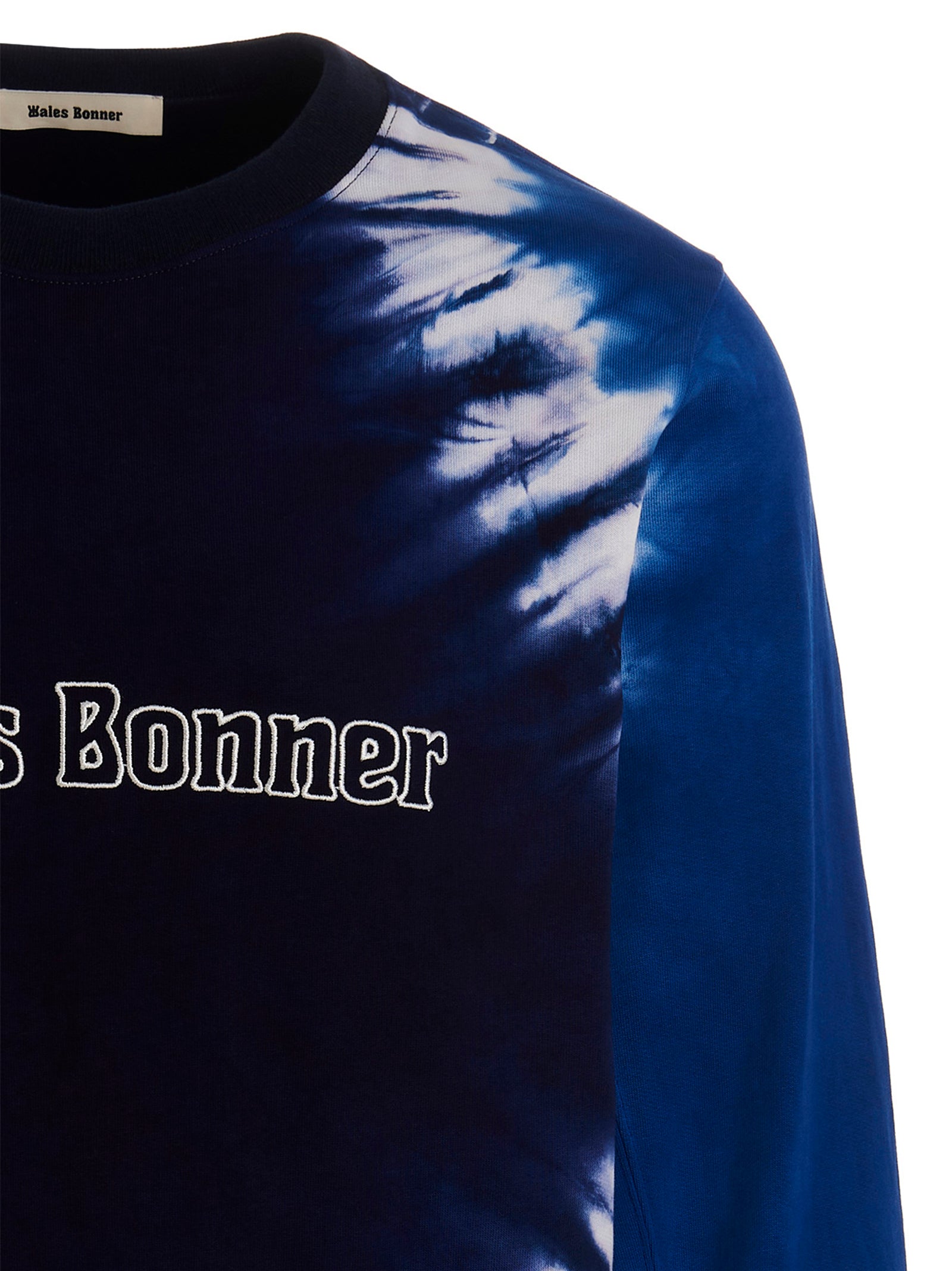 Wales Bonner Men Logo Embroidery Tie Dye Sweatshirt WALES BONNER