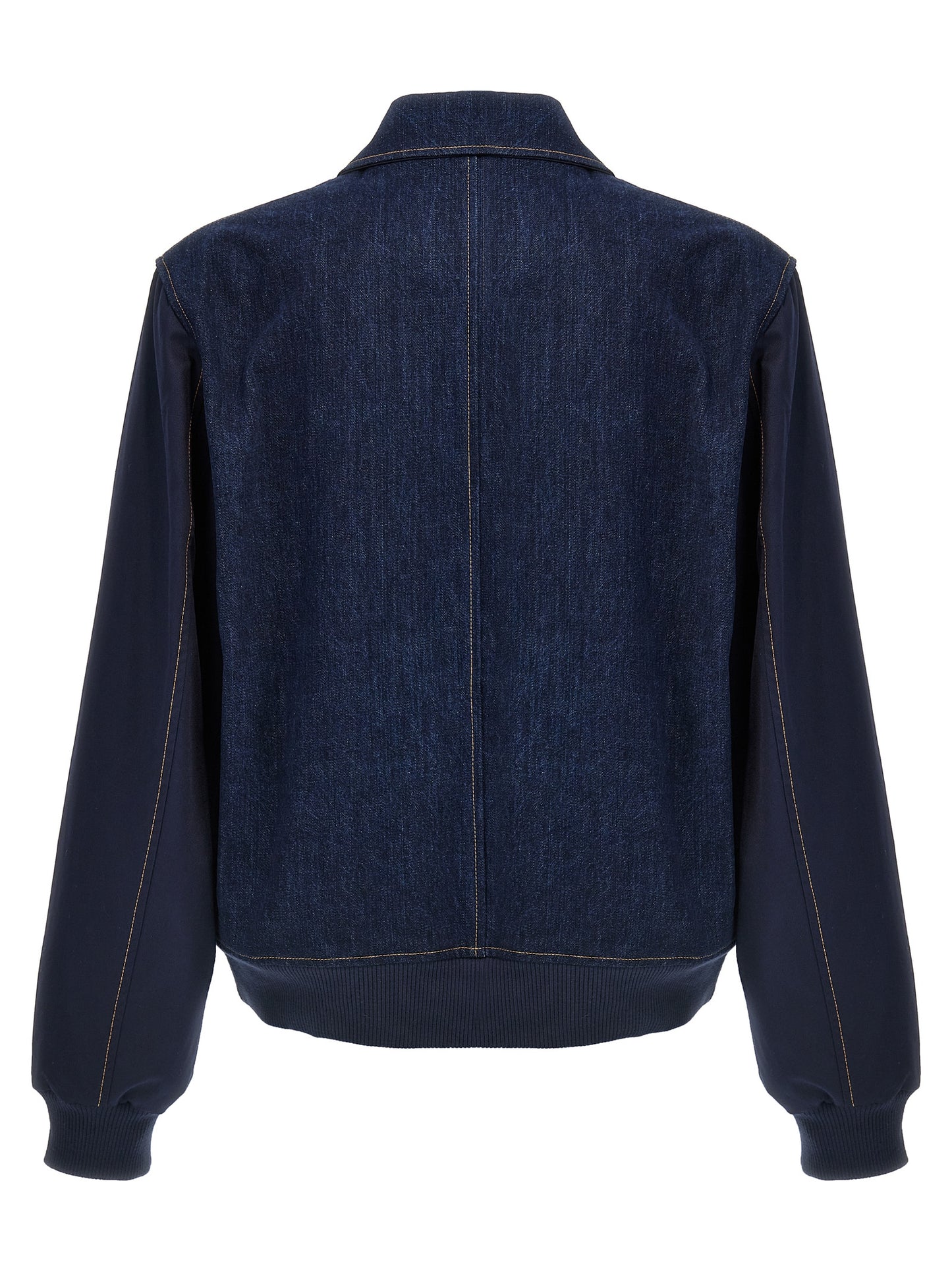 Wales Bonner Men 'The Echo Denim Varsity' Jacket WALES BONNER