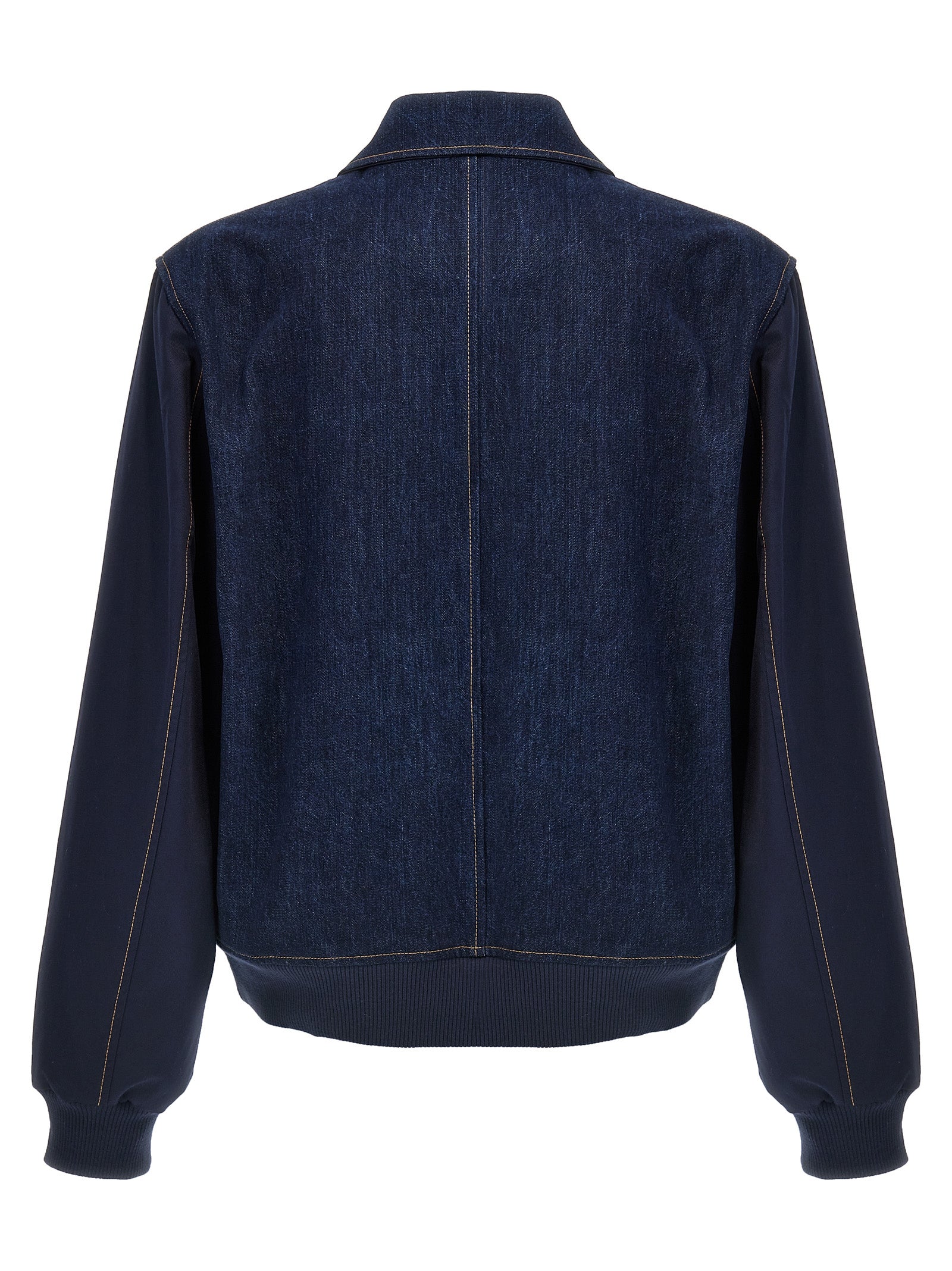 Wales Bonner Men 'The Echo Denim Varsity' Jacket WALES BONNER