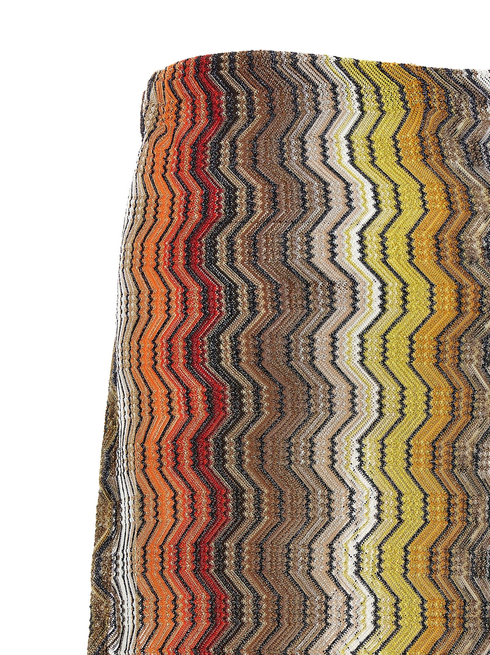 Missoni Women Greek Zig Pattern Raschel Skirt MISSONI