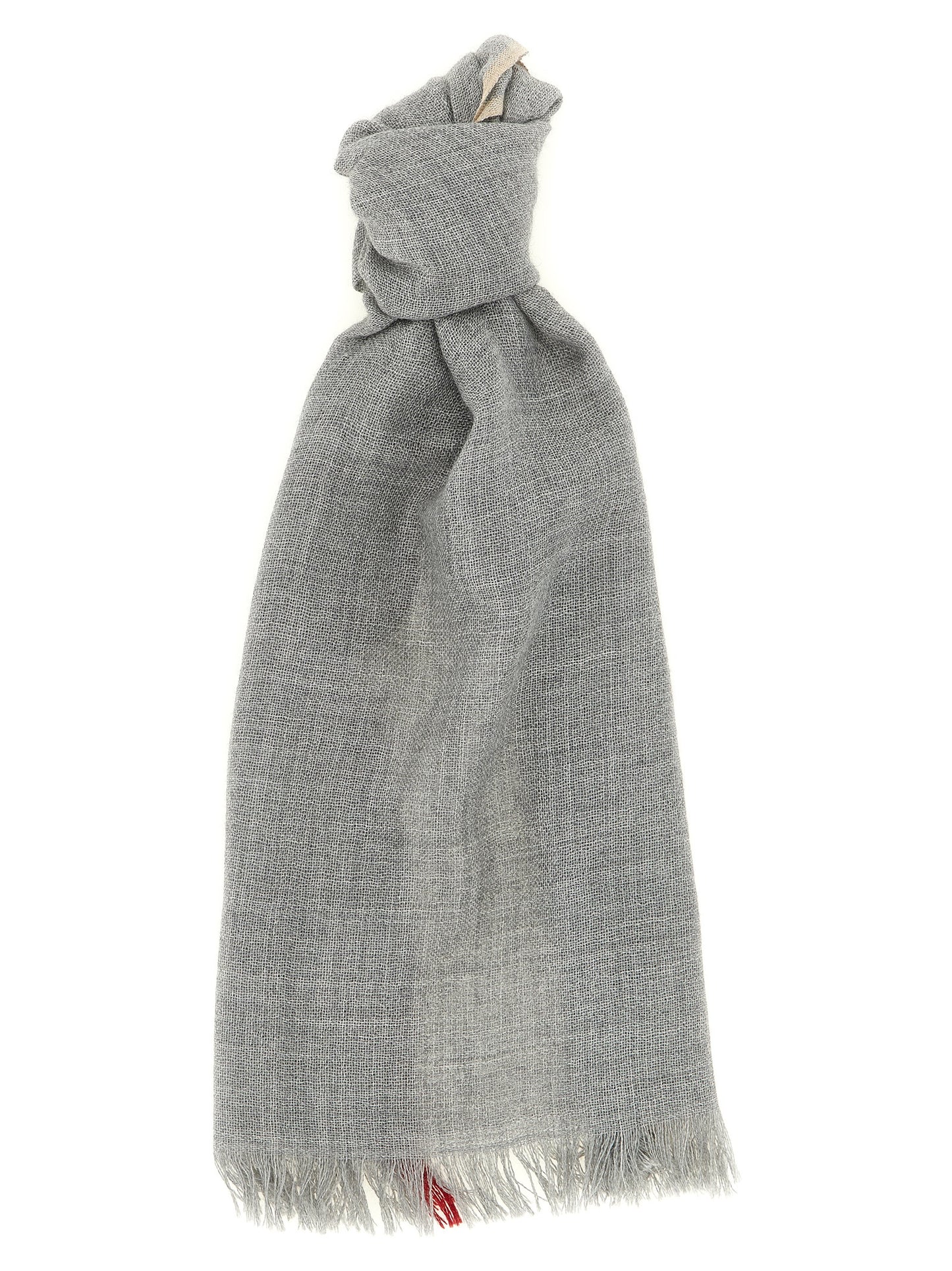 Brunello Cucinelli Men Contrast Border Scarf BRUNELLO CUCINELLI