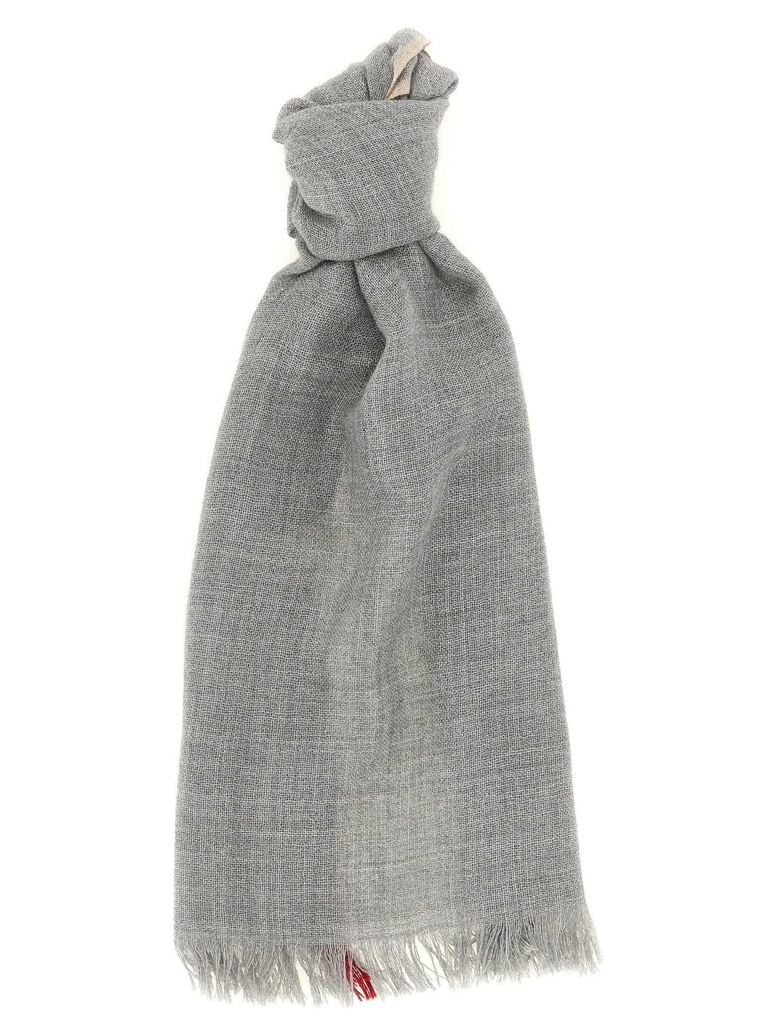 Brunello Cucinelli Men Contrast Border Scarf BRUNELLO CUCINELLI