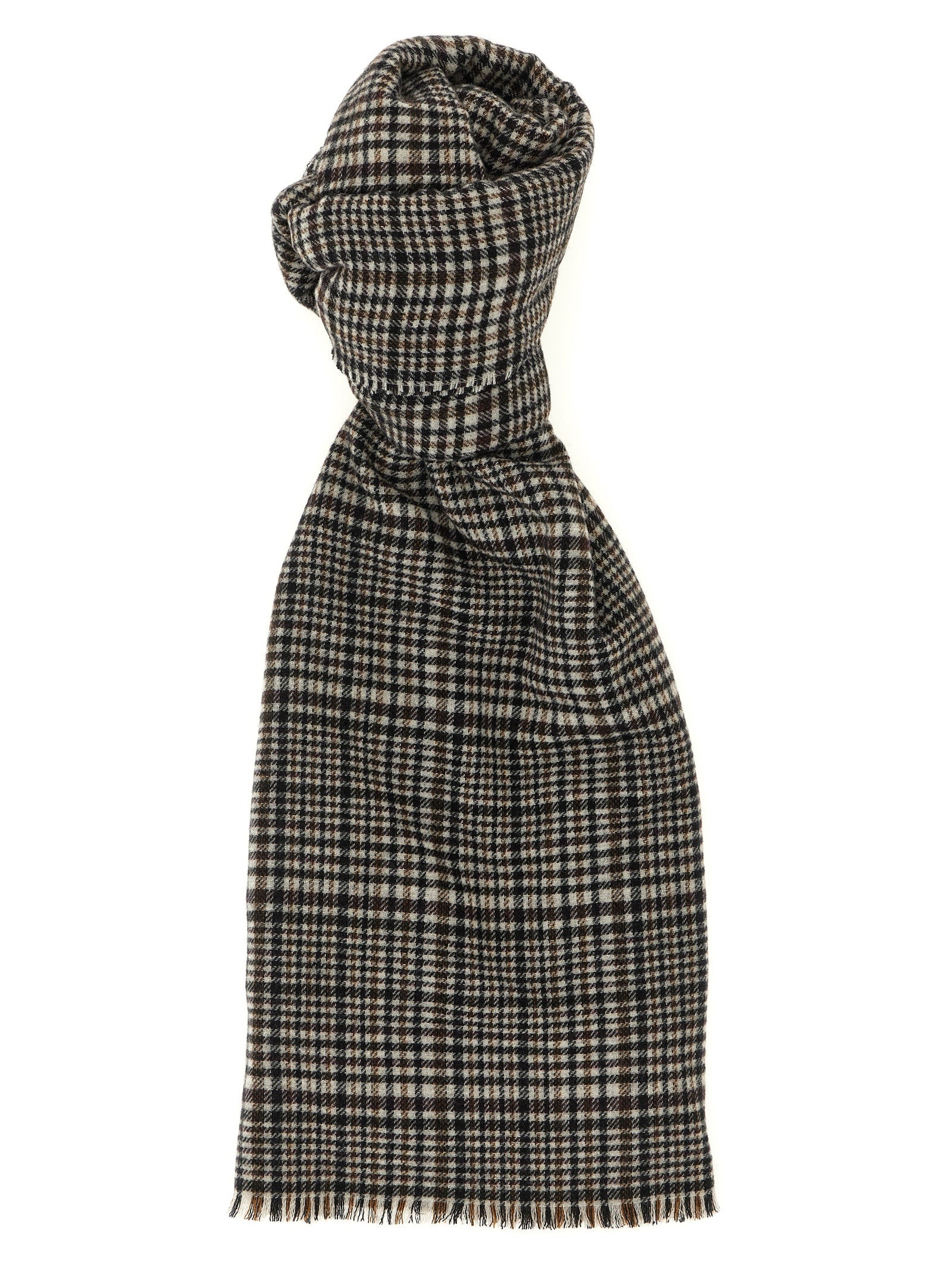 Brunello Cucinelli Women Prince Of Wales Cashmere Scarf BRUNELLO CUCINELLI