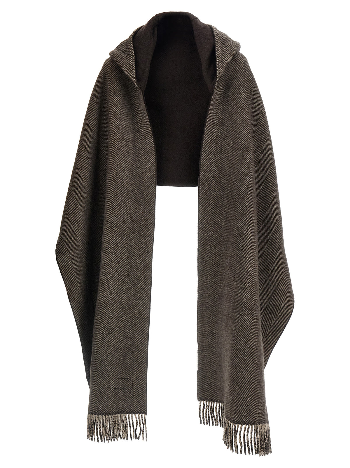 Brunello Cucinelli Women Scarf With Reversible Hood BRUNELLO CUCINELLI
