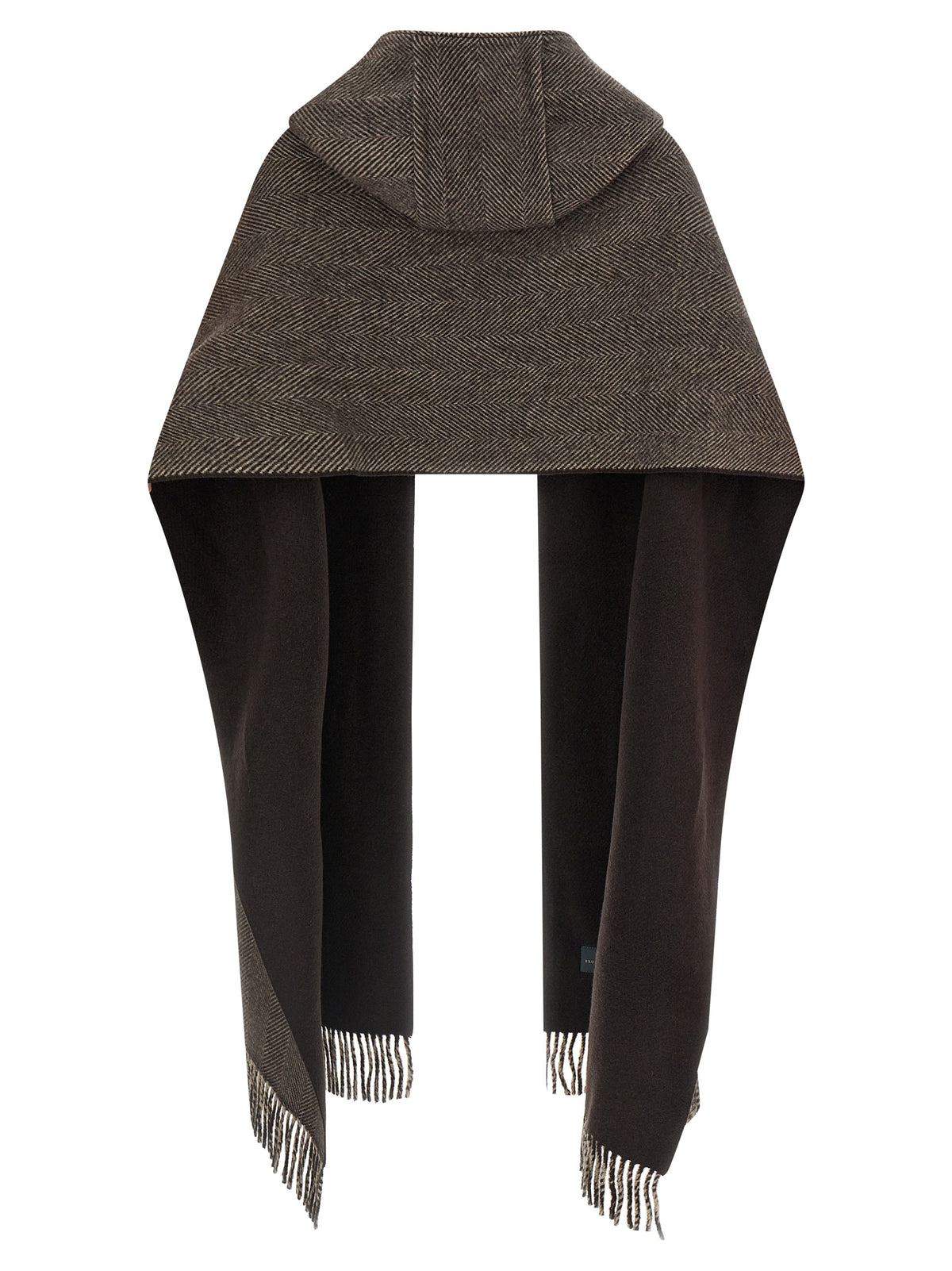 Brunello Cucinelli Women Scarf With Reversible Hood BRUNELLO CUCINELLI