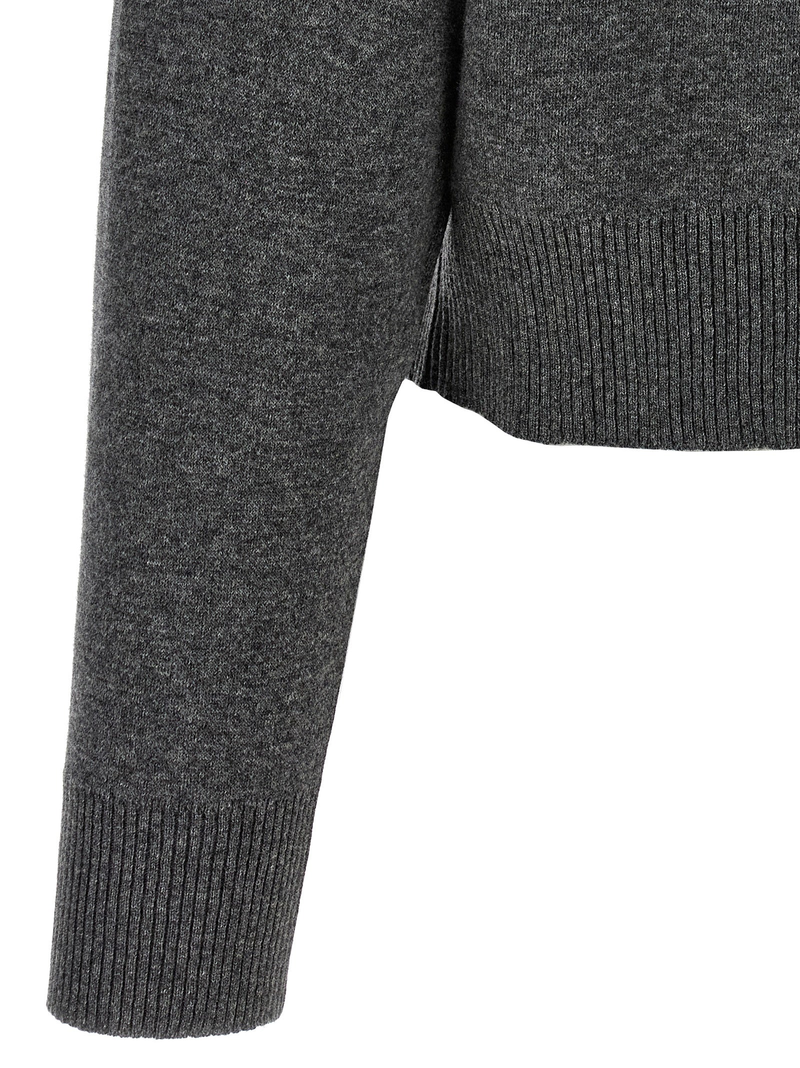 Brunello Cucinelli Women 'Shiny Zipper Pull' Wool Cardigan BRUNELLO CUCINELLI