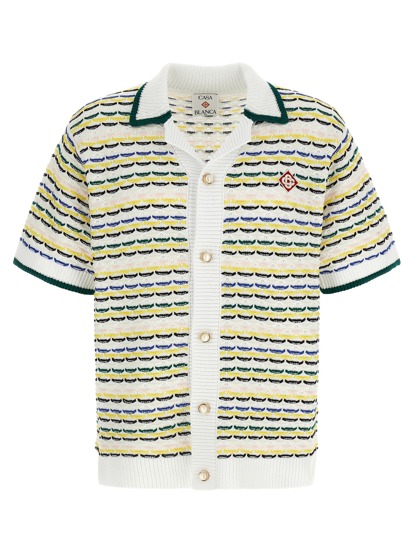 Casablanca Men 'Tuck Stitch Short Sleeve' Shirt CASABLANCA