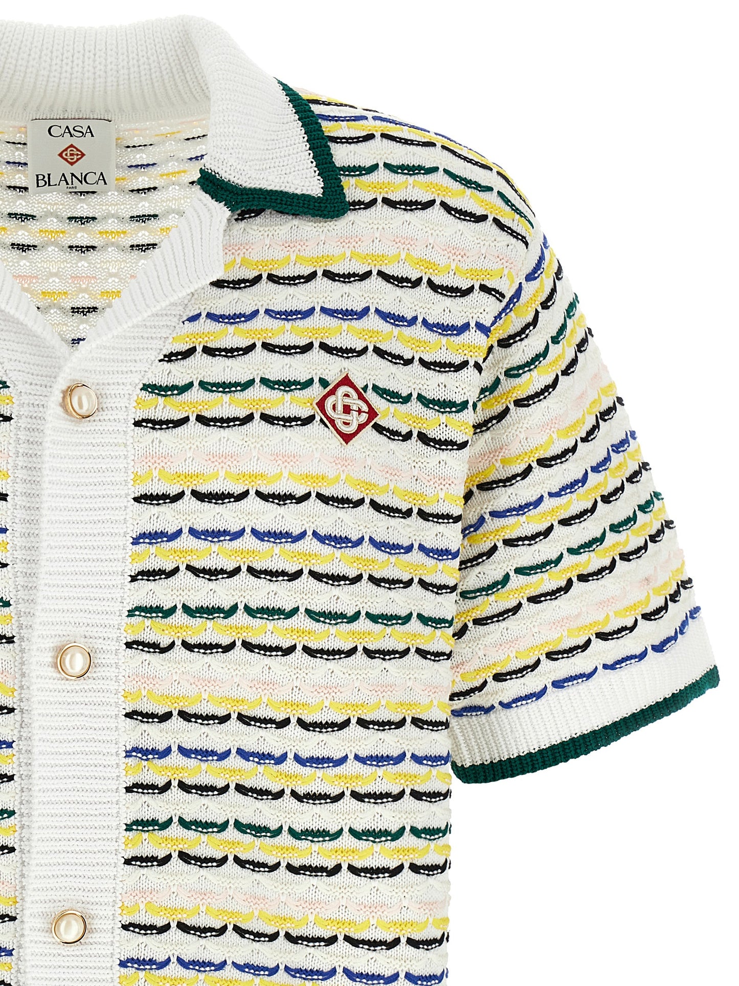 Casablanca Men 'Tuck Stitch Short Sleeve' Shirt CASABLANCA
