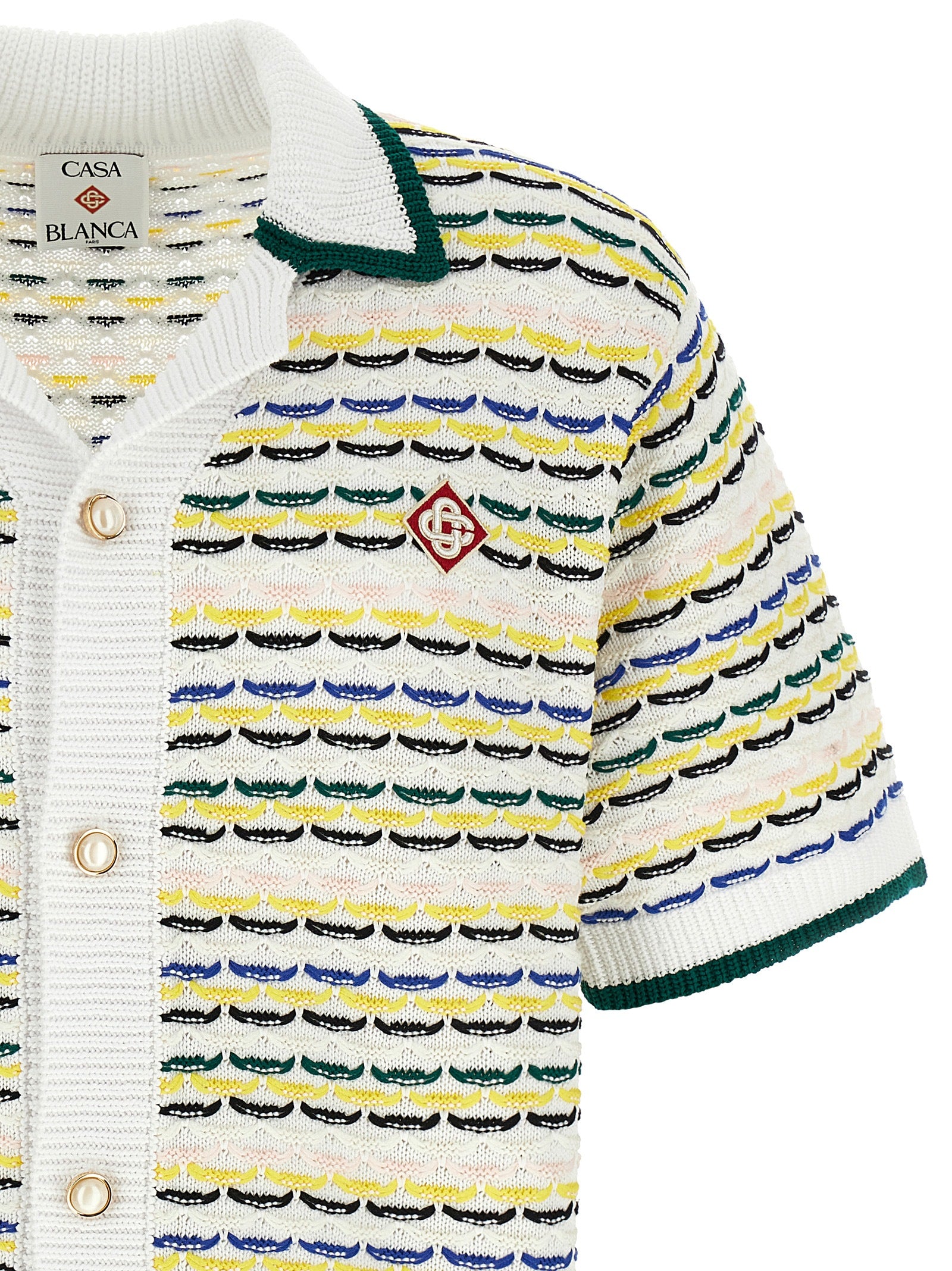 Casablanca Men 'Tuck Stitch Short Sleeve' Shirt CASABLANCA