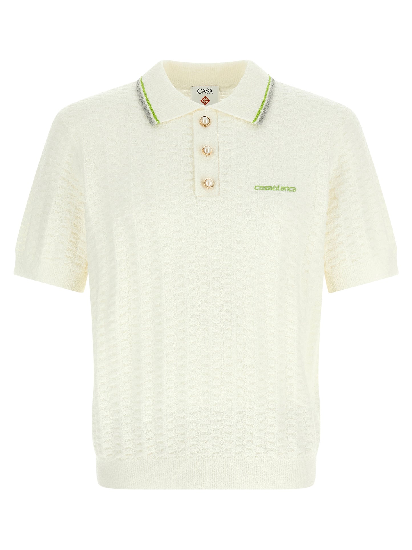 Casablanca Men 'Tennisbouclé' Polo Shirt CASABLANCA