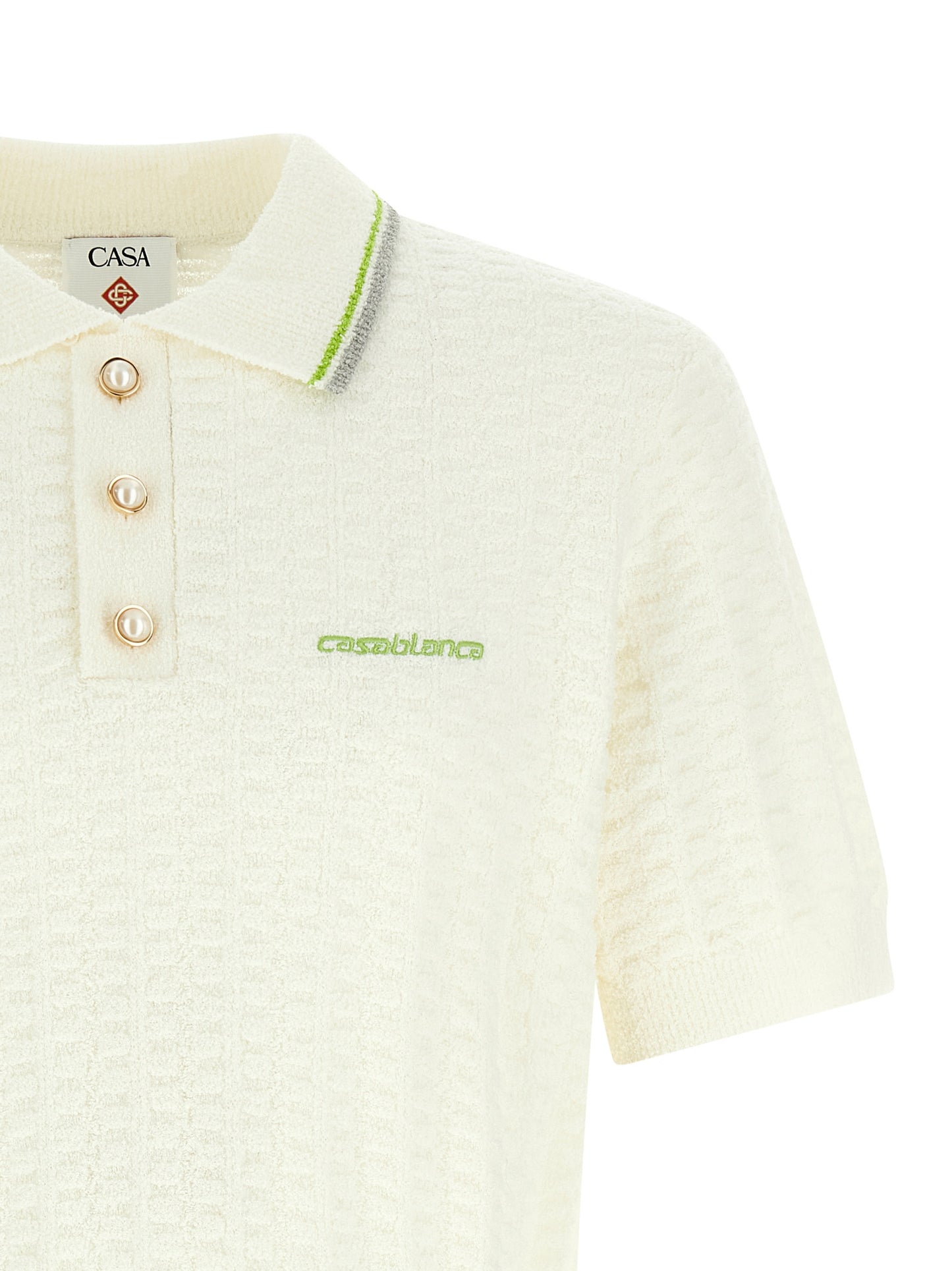 Casablanca Men 'Tennisbouclé' Polo Shirt CASABLANCA