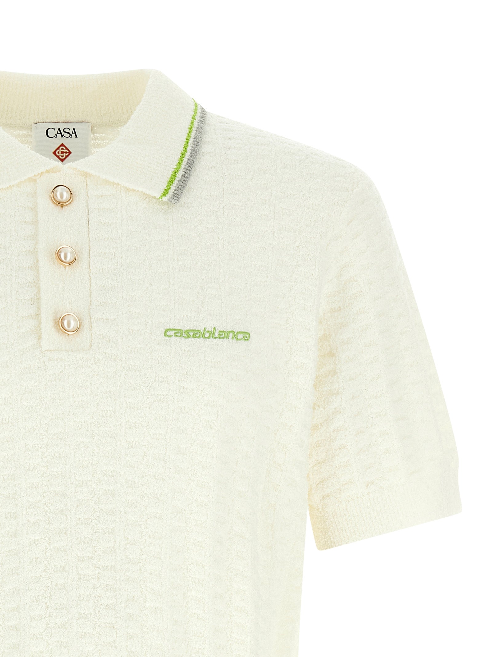 Casablanca Men 'Tennisbouclé' Polo Shirt CASABLANCA