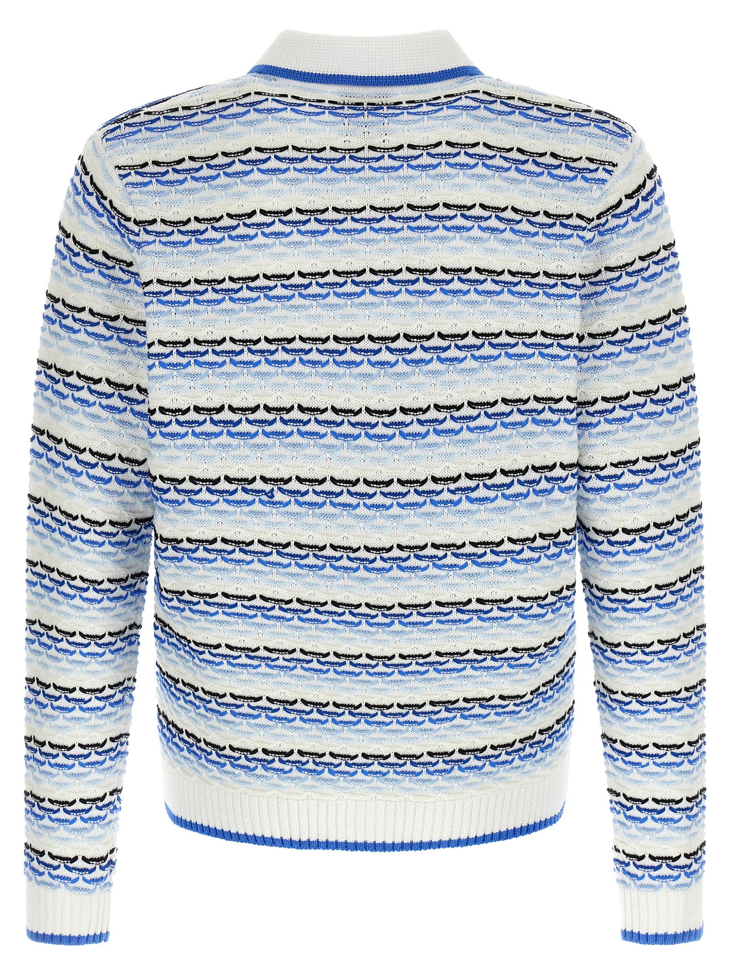 Casablanca Men 'Tuck Stitch Long Sleeve' Polo Shirt CASABLANCA