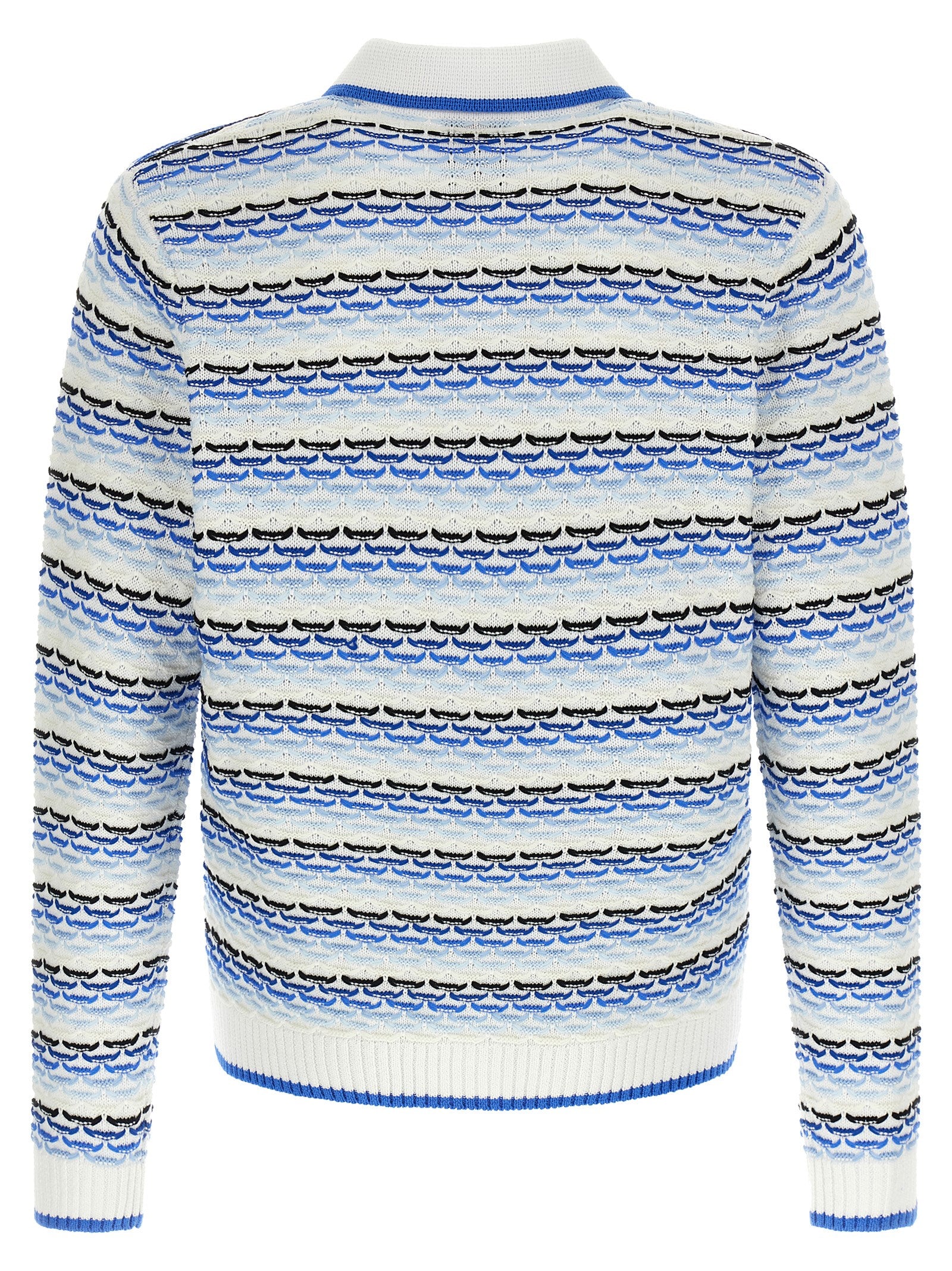 Casablanca Men 'Tuck Stitch Long Sleeve' Polo Shirt CASABLANCA