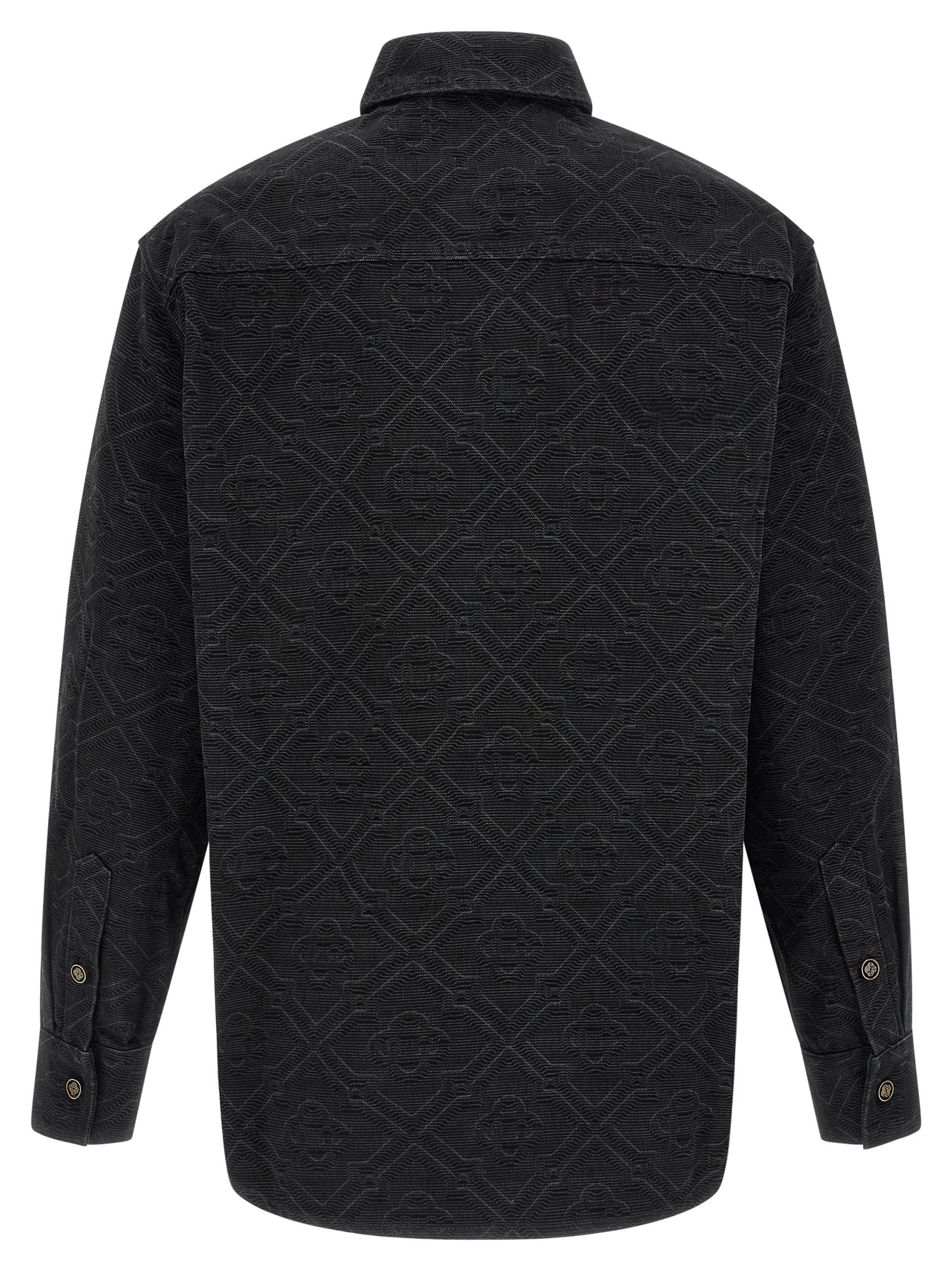 Casablanca Men 'Laser Monogram Denim' Overshirt CASABLANCA