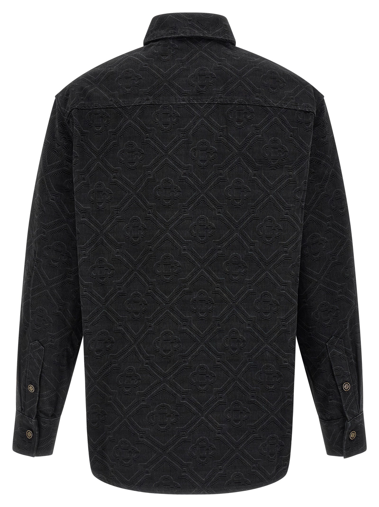 Casablanca Men 'Laser Monogram Denim' Overshirt CASABLANCA