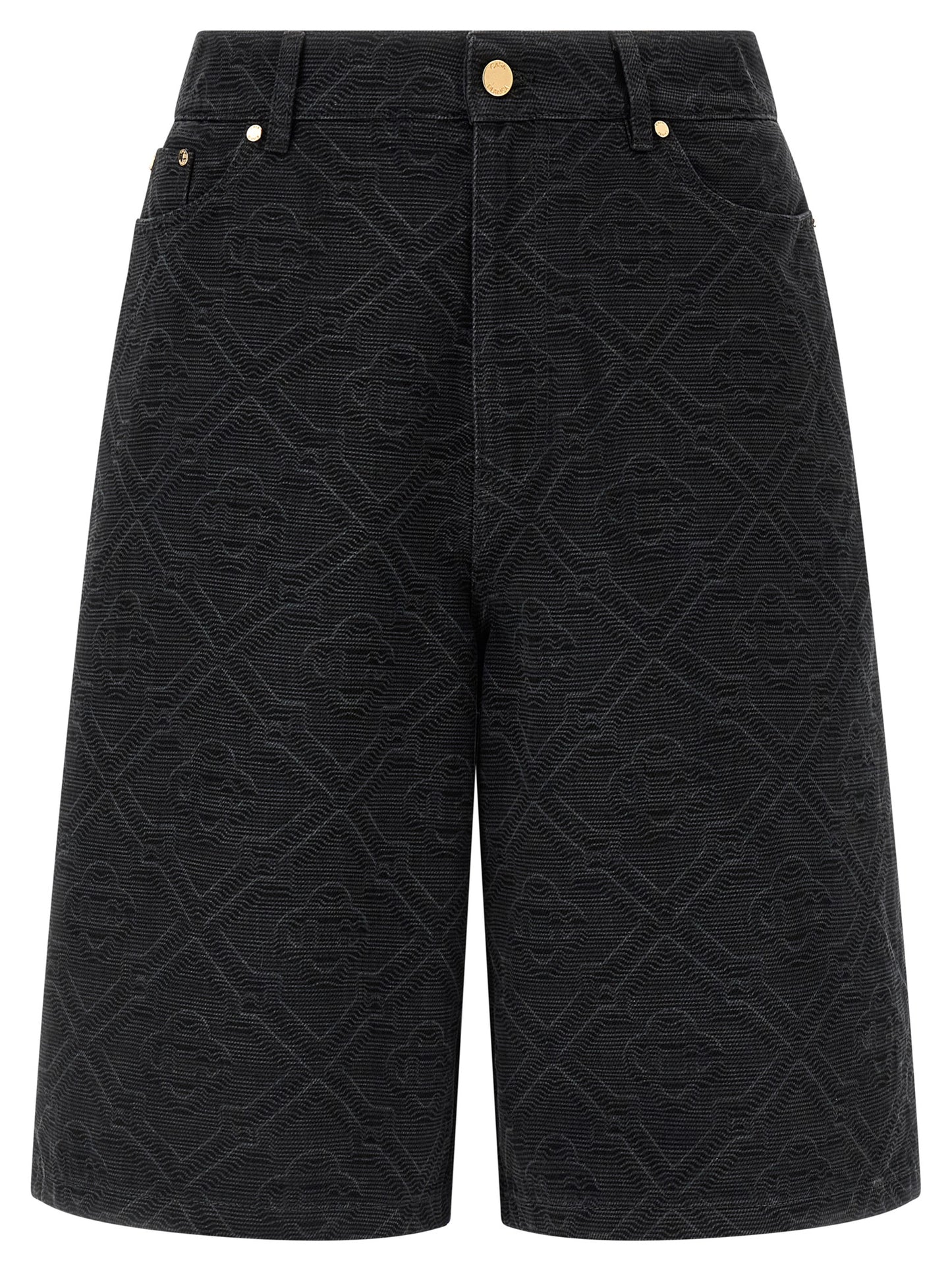 Casablanca Men 'Laser Monogram Denim' Bermuda Shorts CASABLANCA