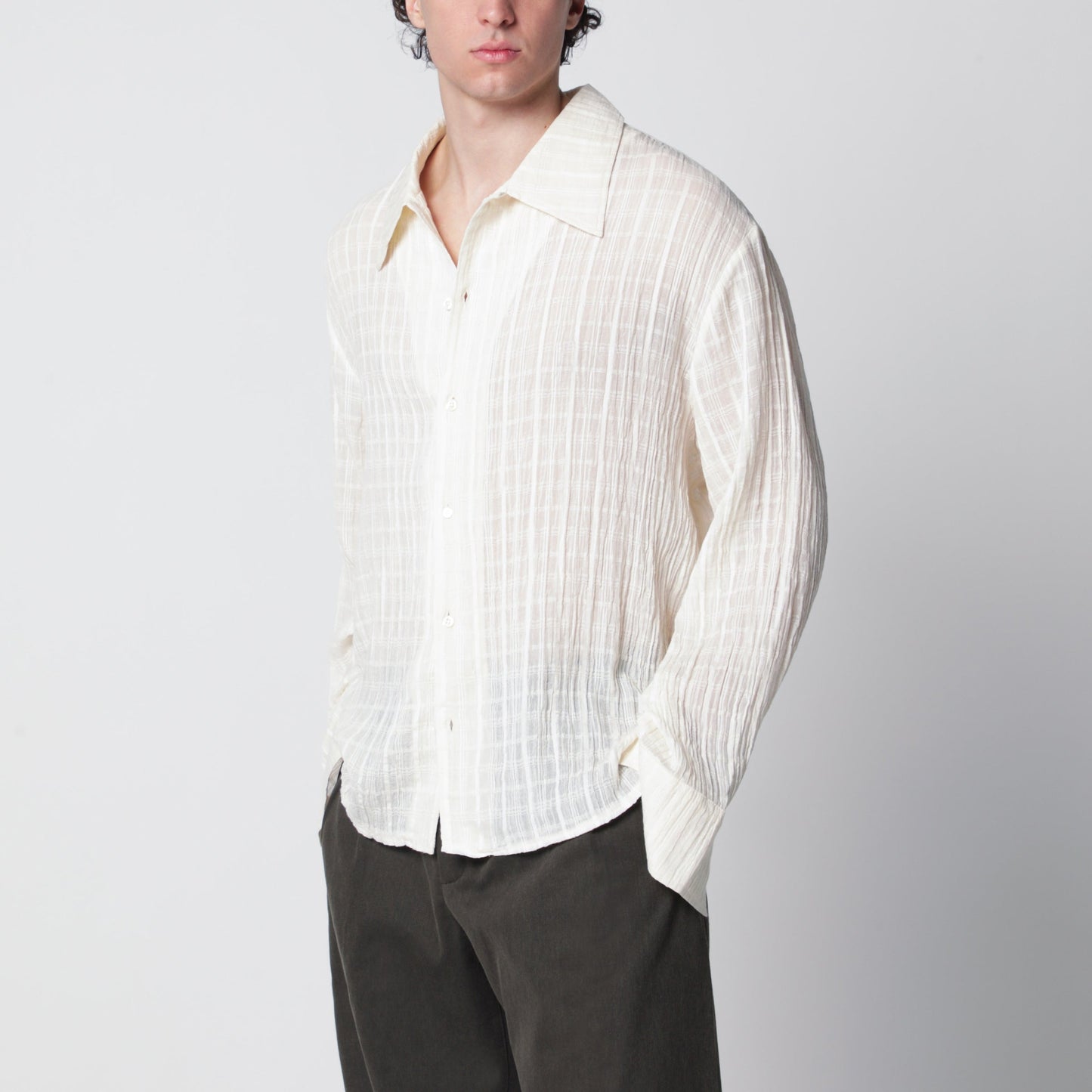 Sefr Ignacio White Cotton Shirt Men SEFR