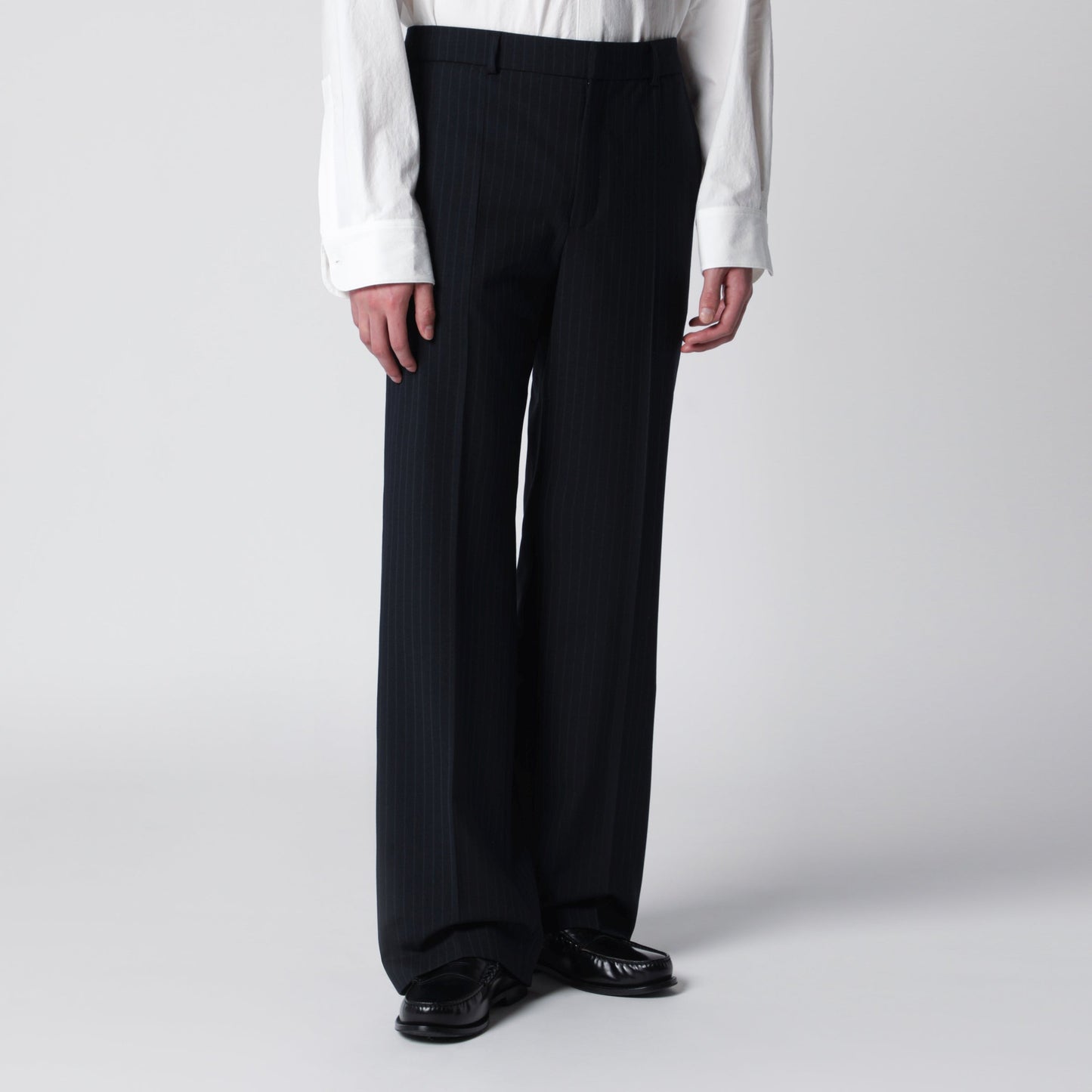 Sefr Pinstriped Wool-Blend Trousers Men SEFR