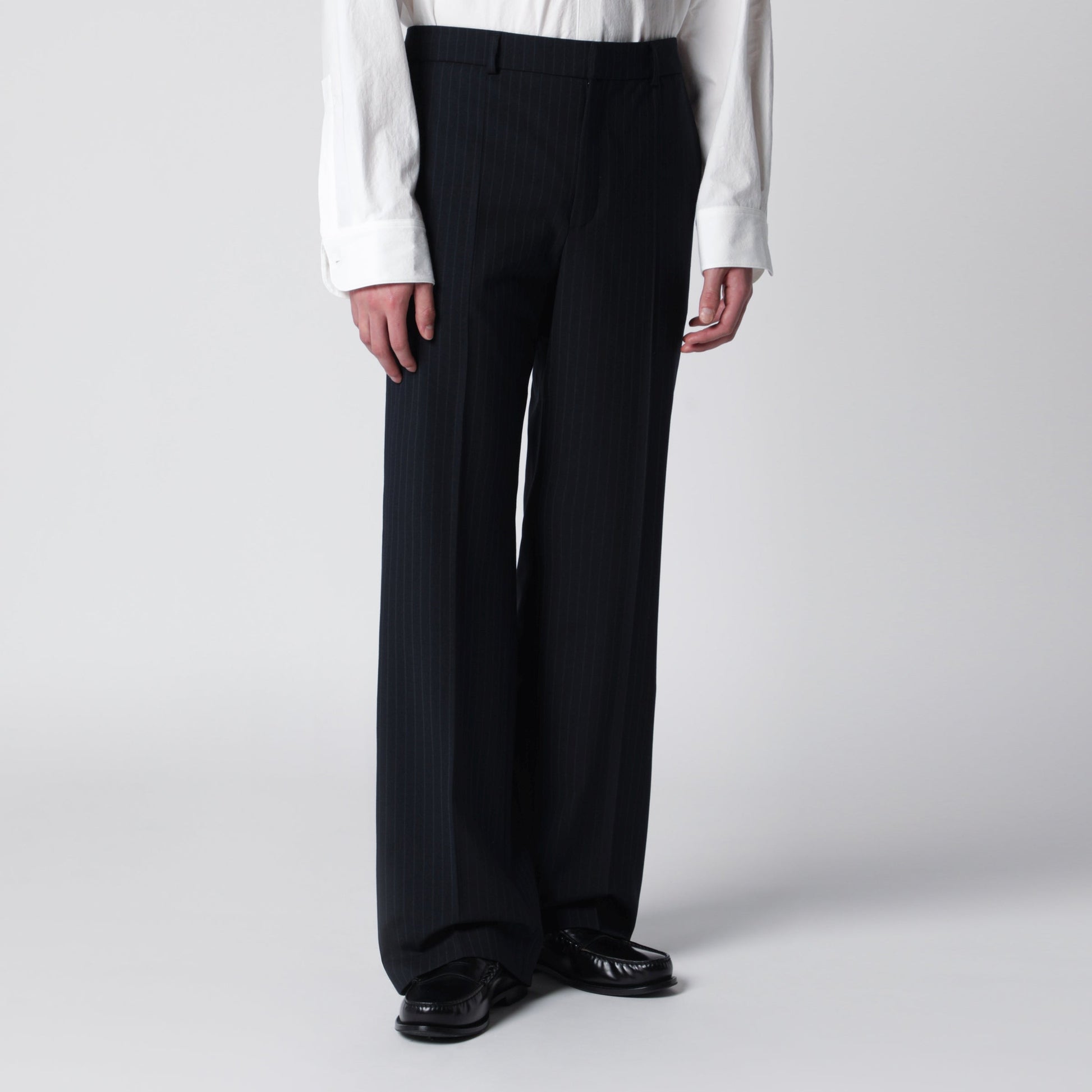 Sefr Pinstriped Wool-Blend Trousers Men SEFR