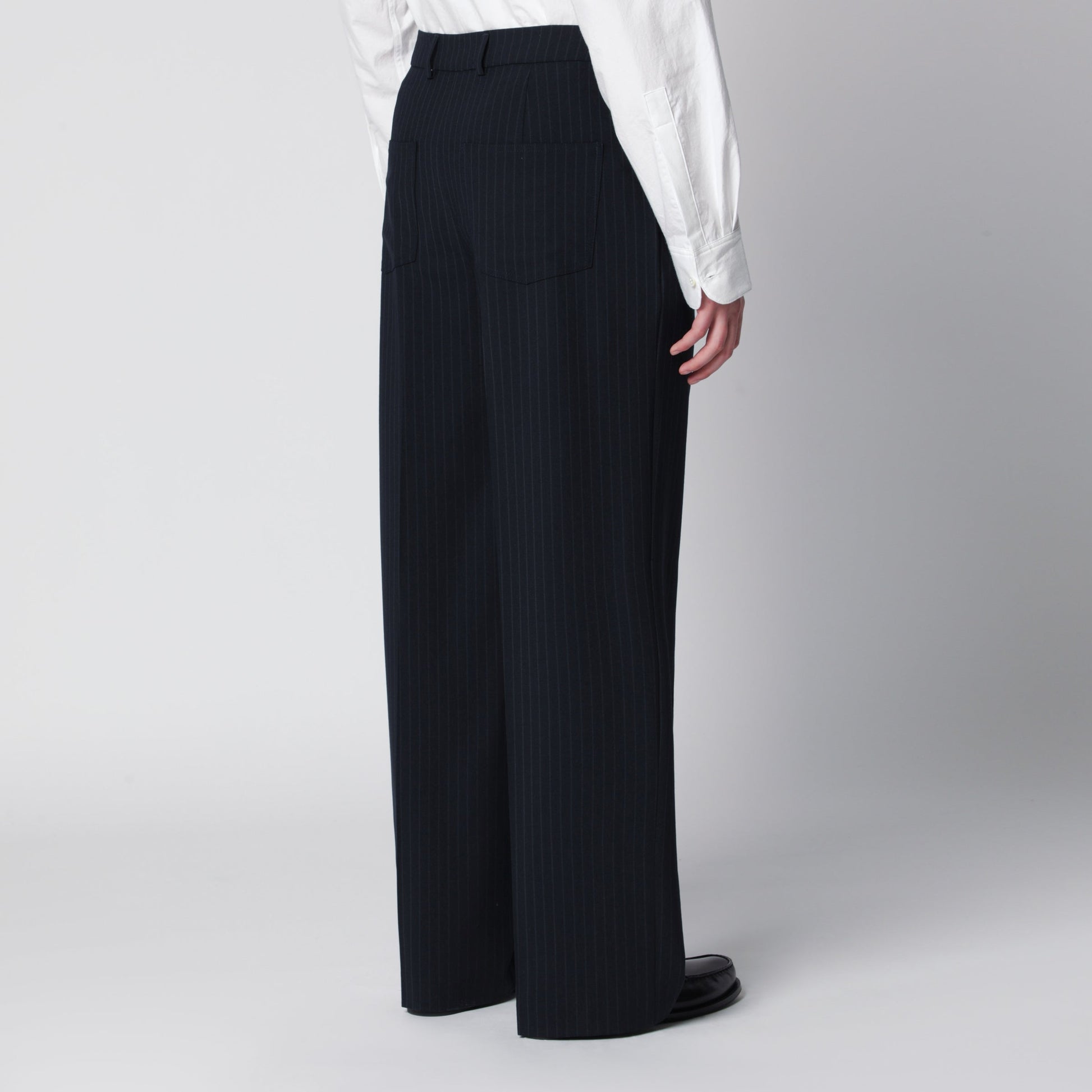 Sefr Pinstriped Wool-Blend Trousers Men SEFR