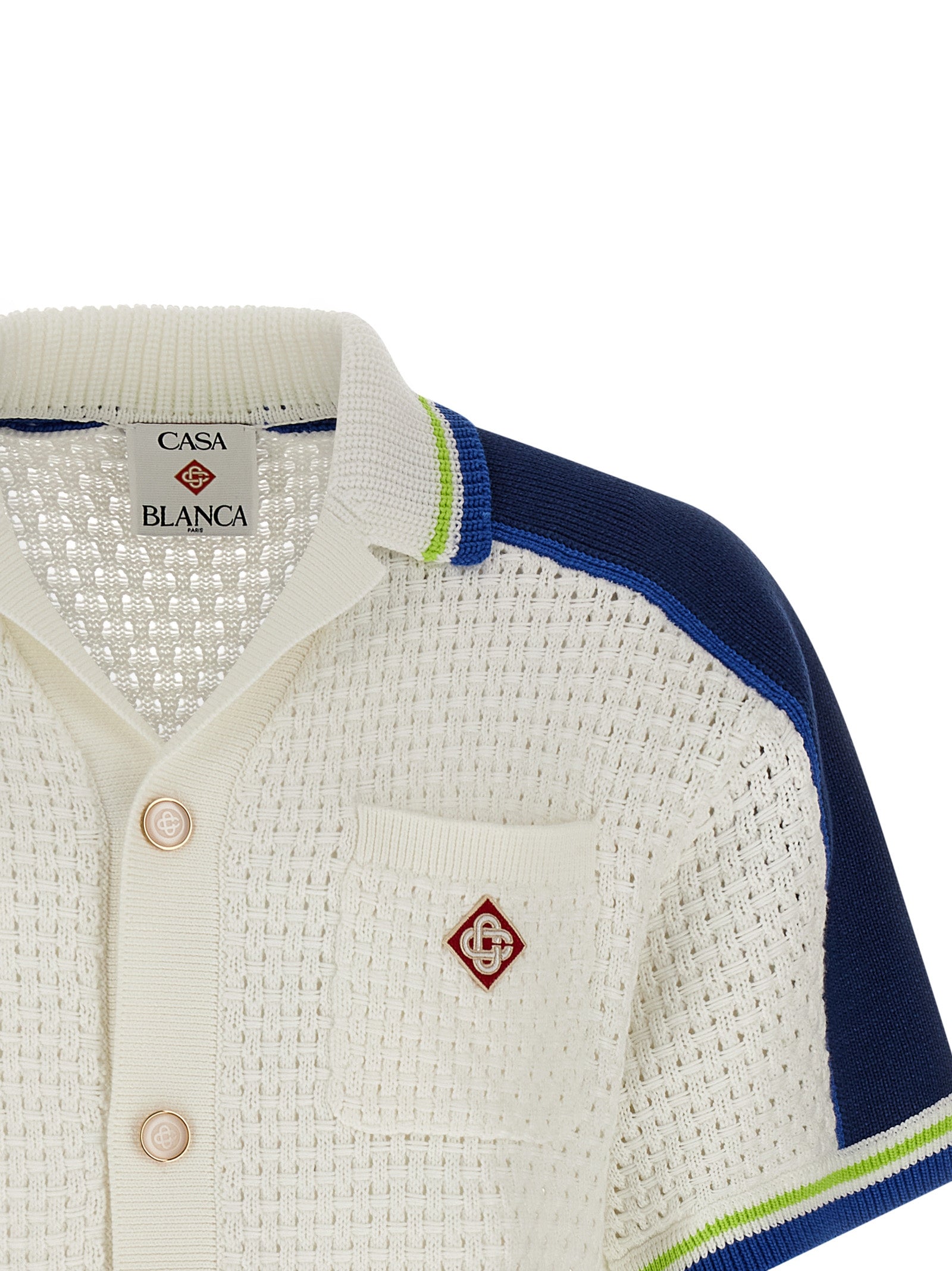 Casablanca Men 'Tennis Cotton Crochet' Shirt CASABLANCA