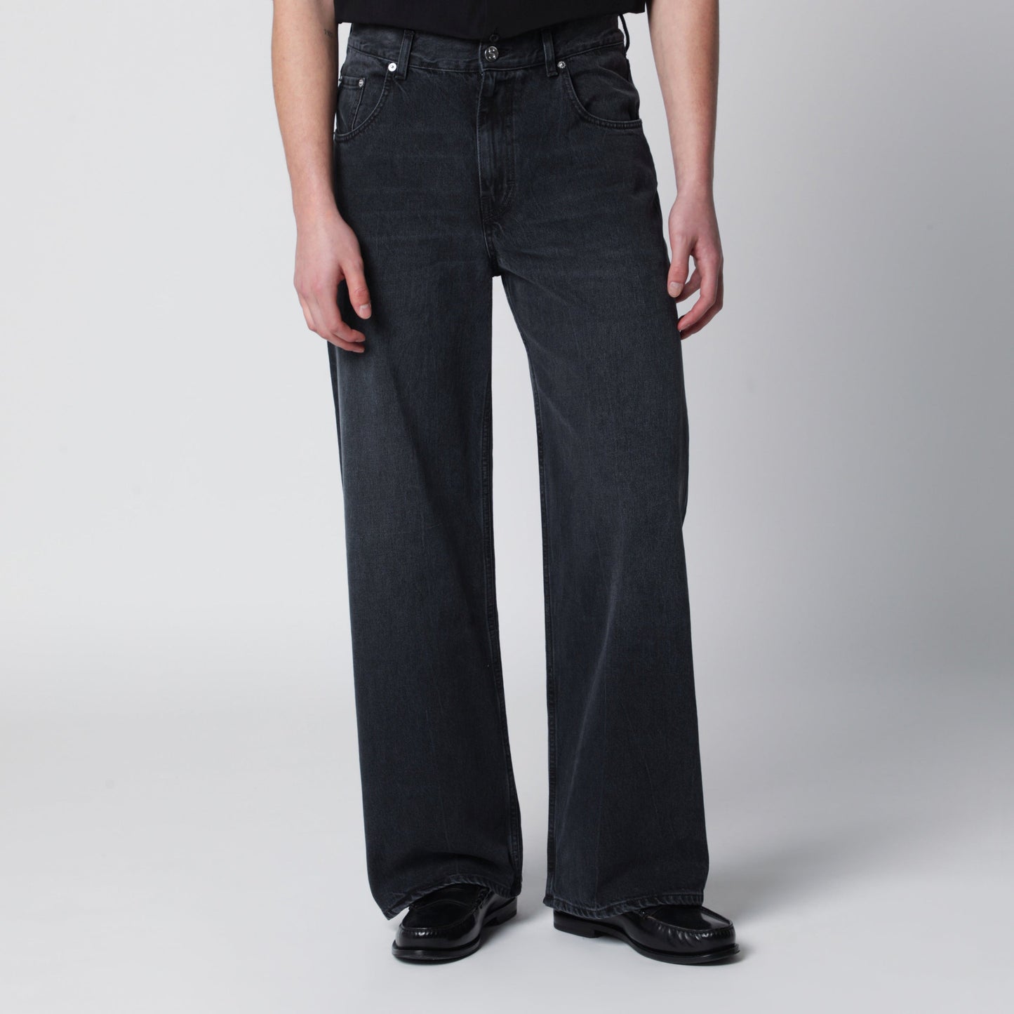 Sefr Relaxed Cut Washed Black Jeans Men SEFR