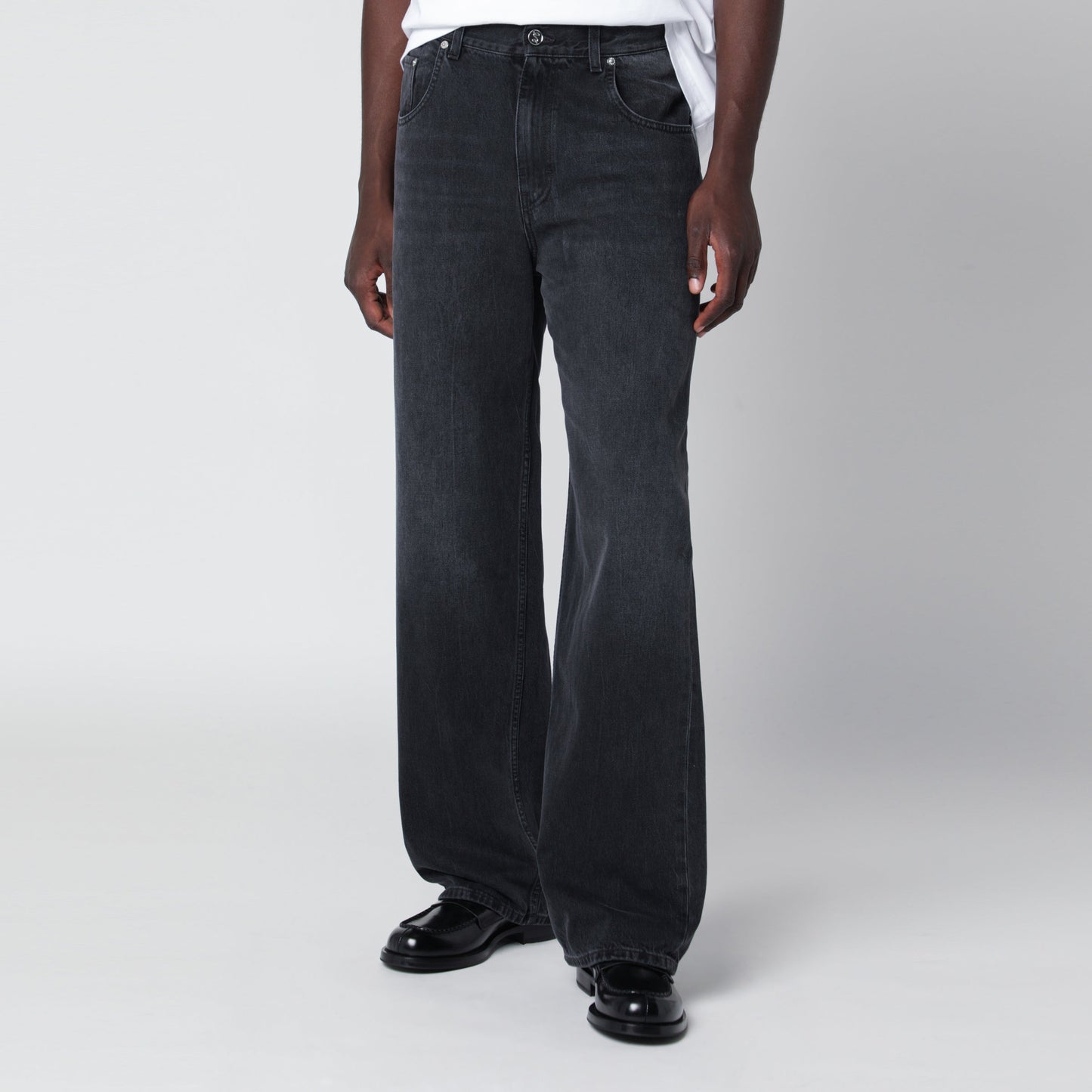 Sefr Relaxed Cut Washed Black Jeans Men SEFR