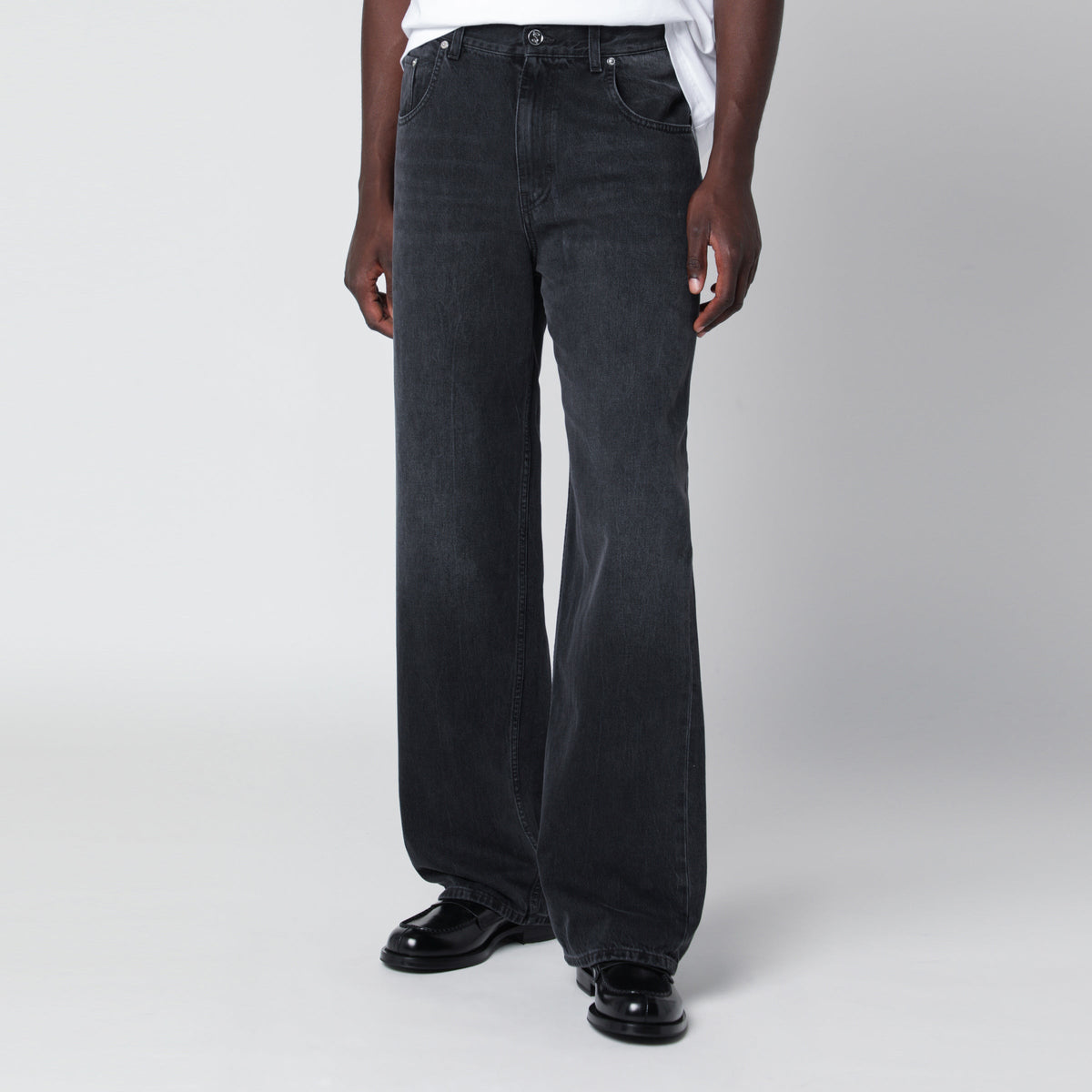 Sefr Relaxed Cut Washed Black Jeans Men SEFR