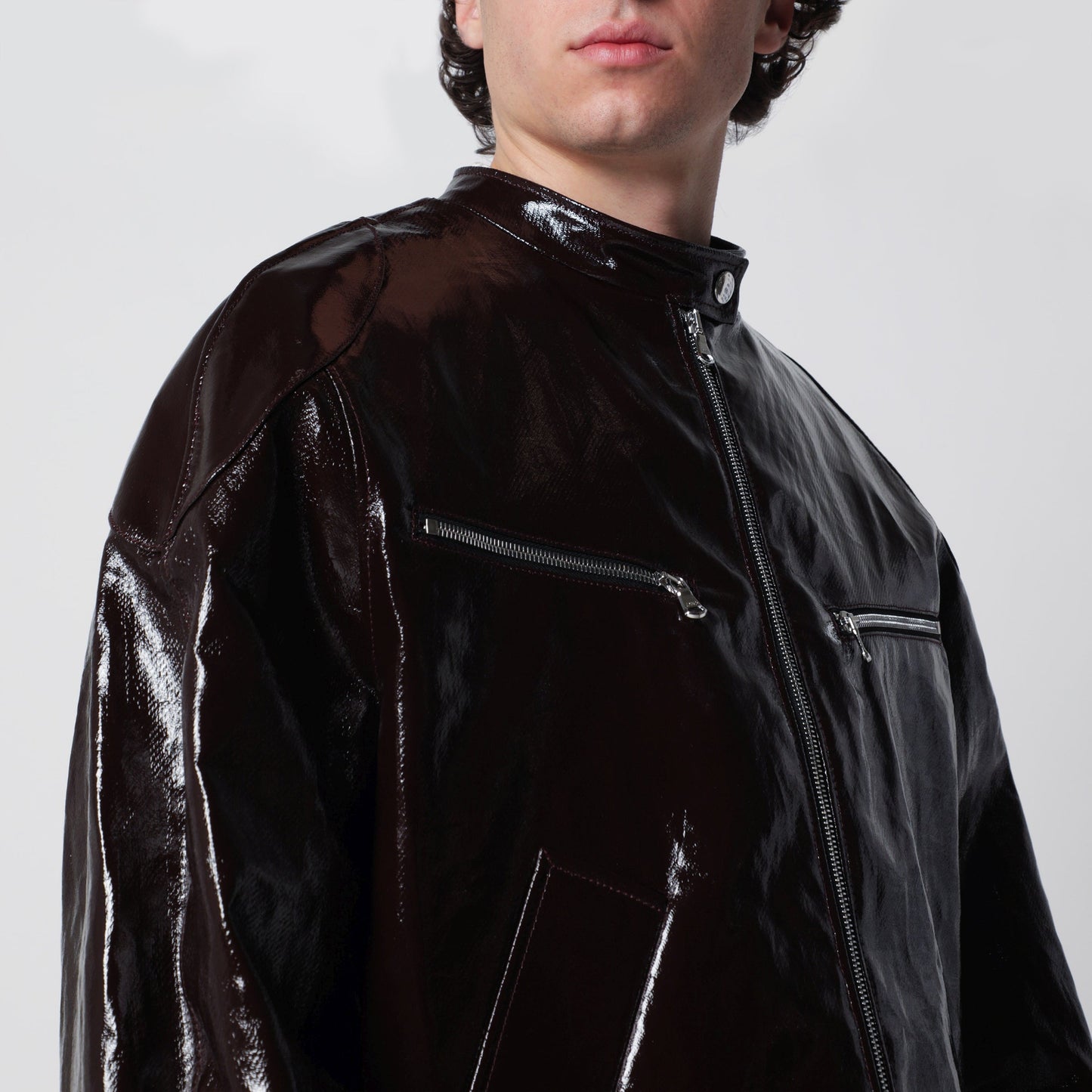 Sefr Ristretto Racer Coated Linen Jacket Men SEFR