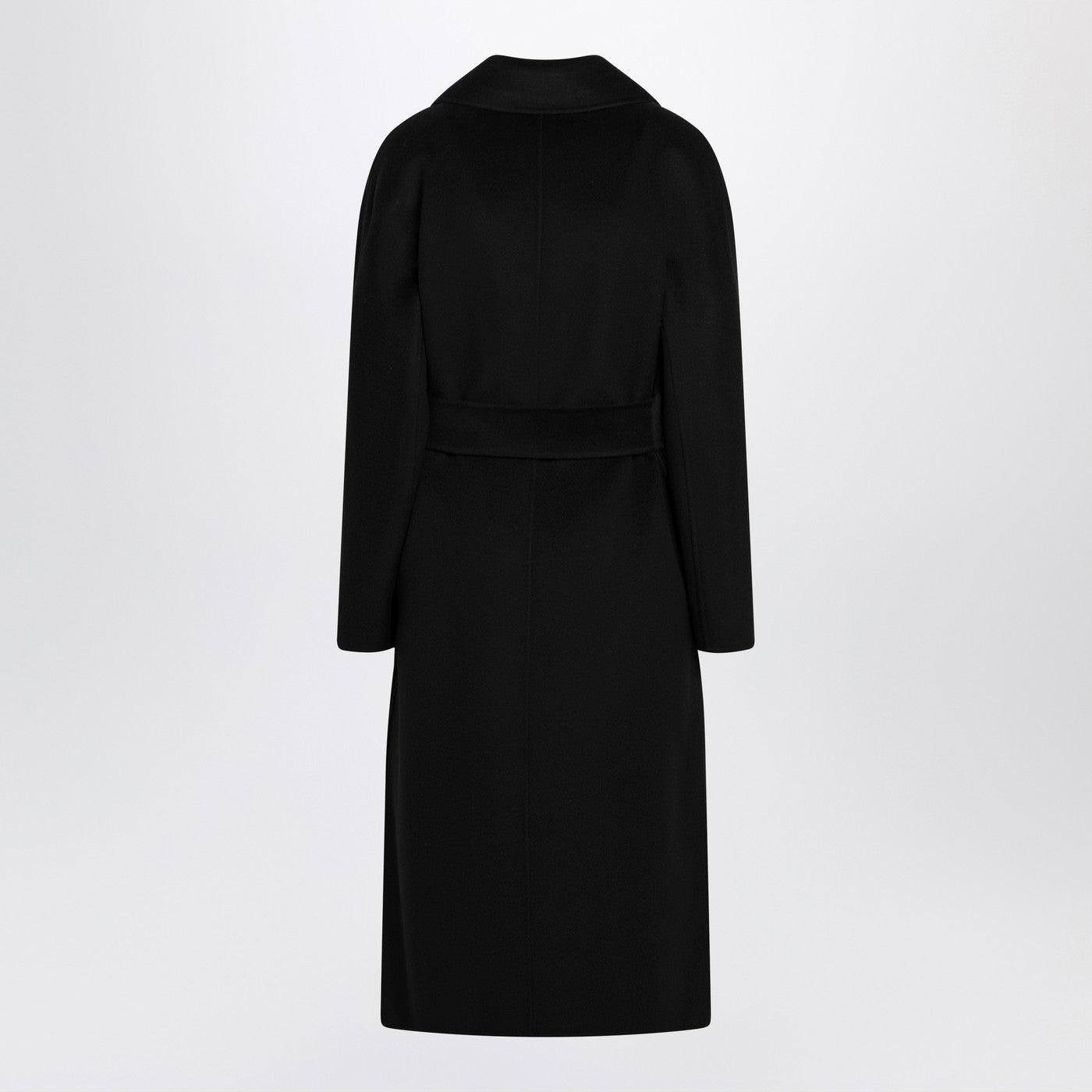 Max Mara Studio Black Coat With Belt Women MAX MARA STUDIO