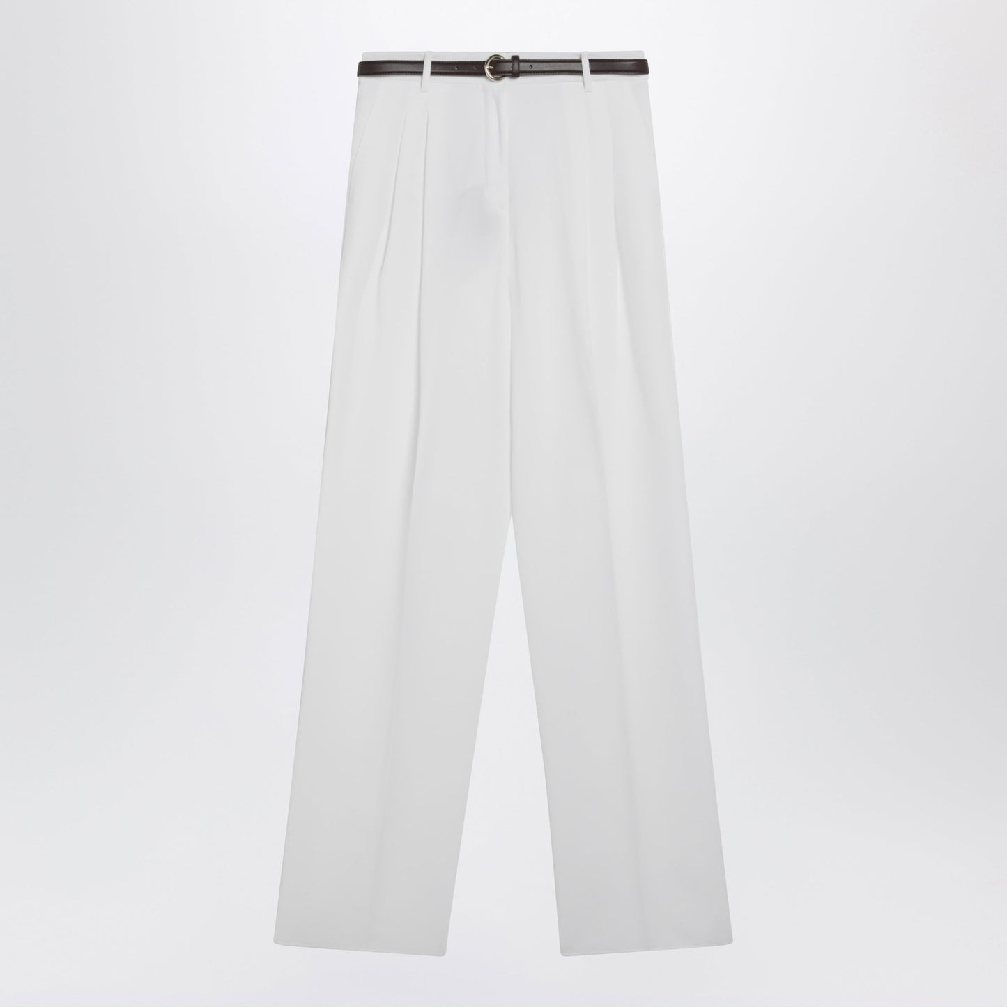 Max Mara Studio White Cotton Trousers Women MAX MARA STUDIO