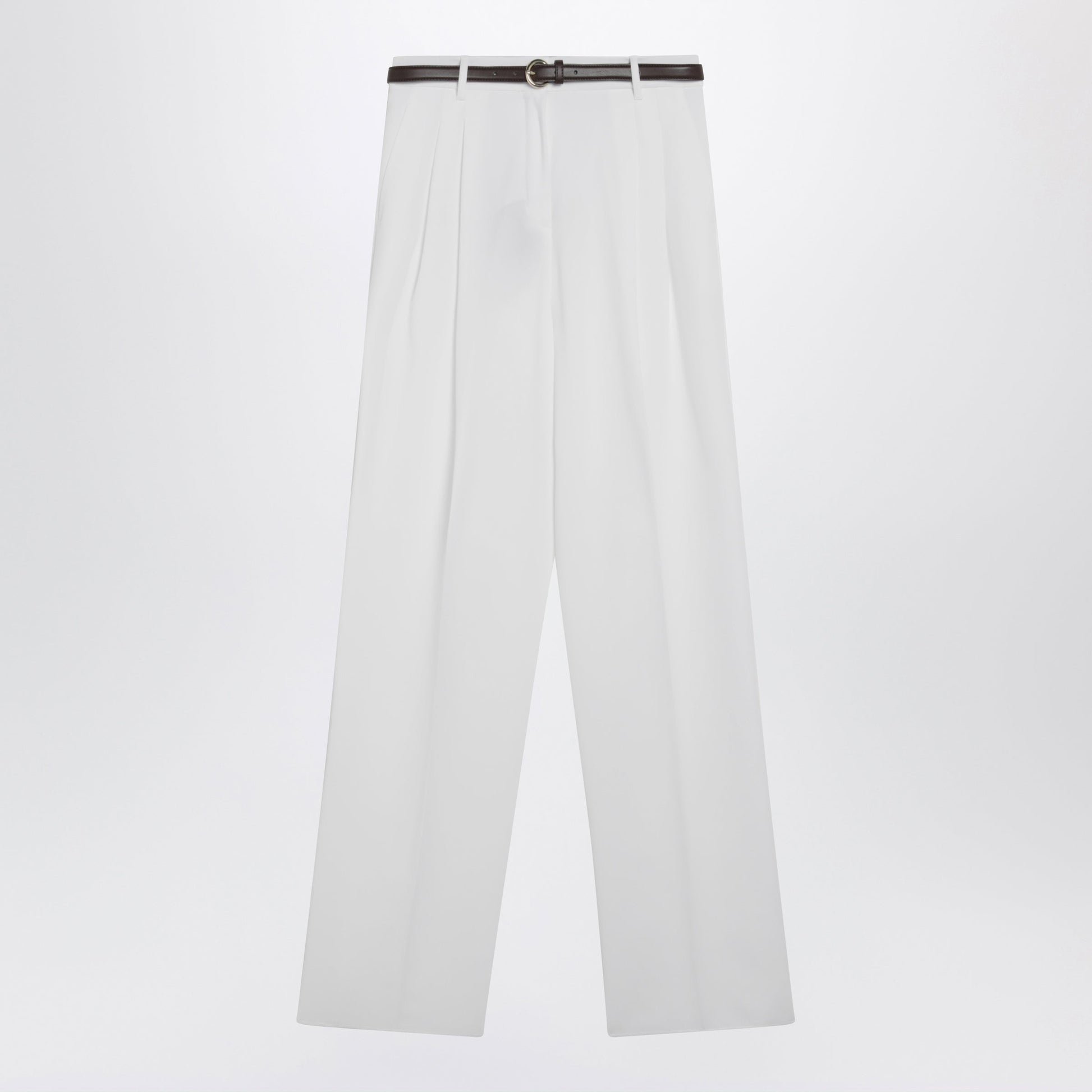 Max Mara Studio White Cotton Trousers Women MAX MARA STUDIO