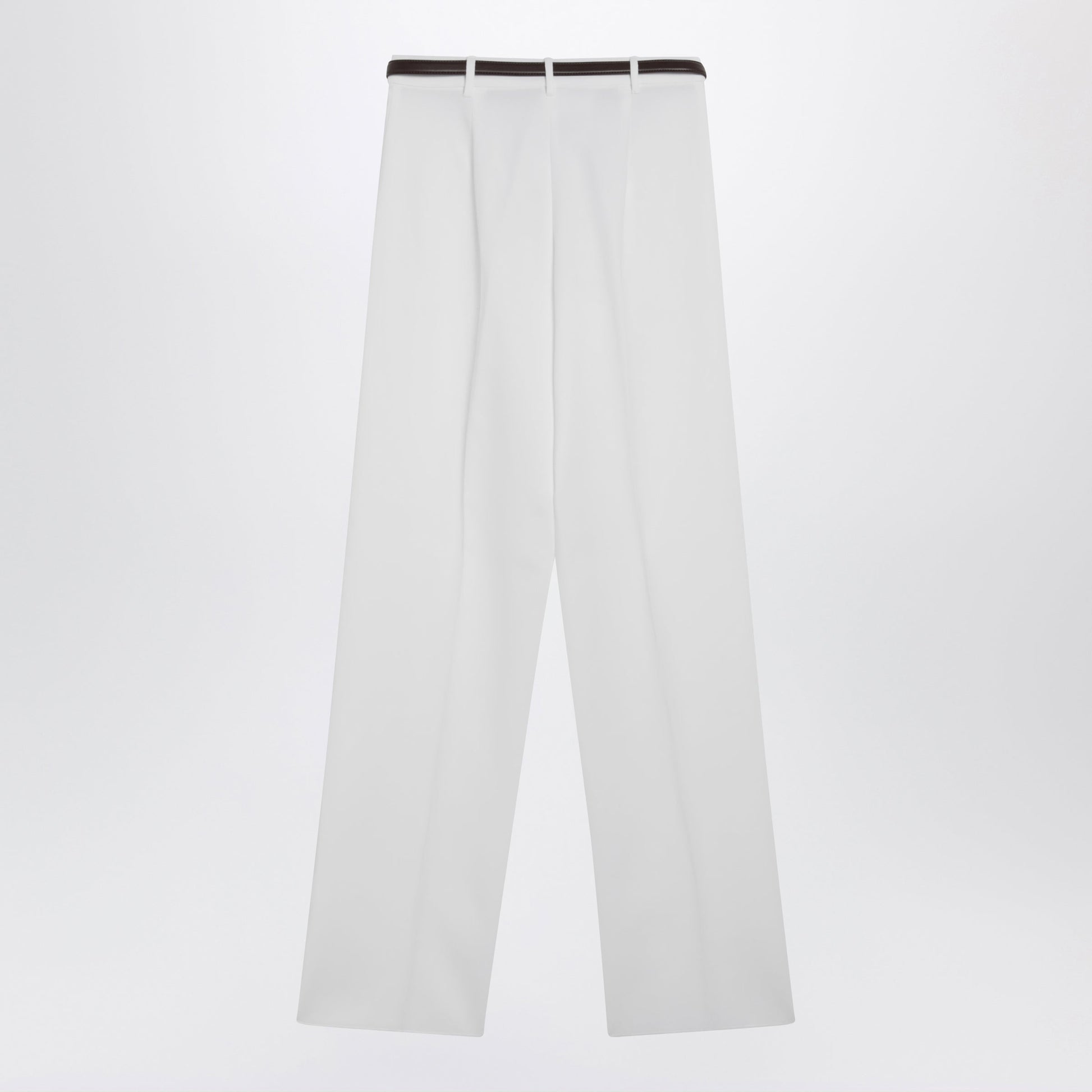 Max Mara Studio White Cotton Trousers Women MAX MARA STUDIO