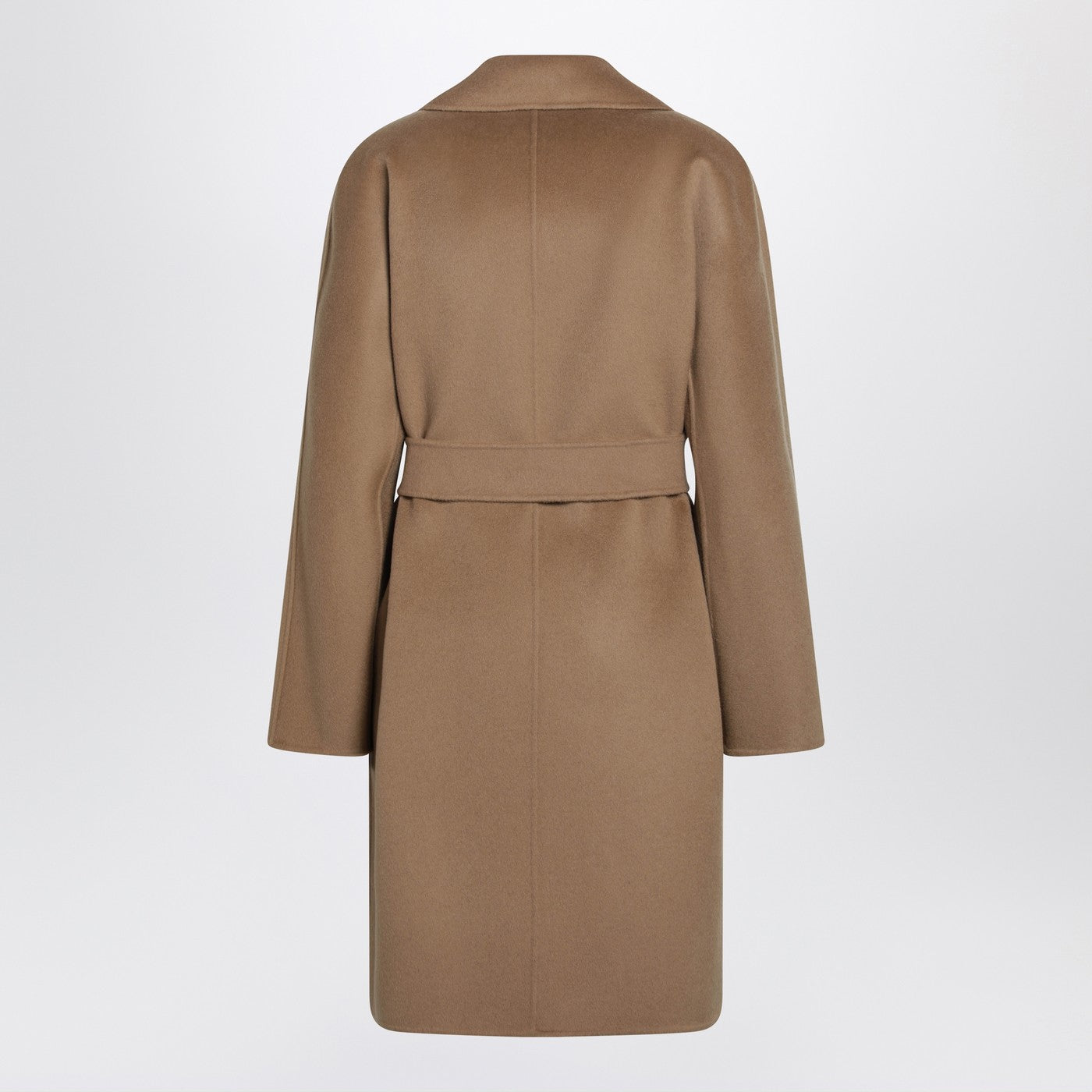 Max Mara Studio Camel Wrap Coat In Cashmere And Wool Women MAX MARA STUDIO