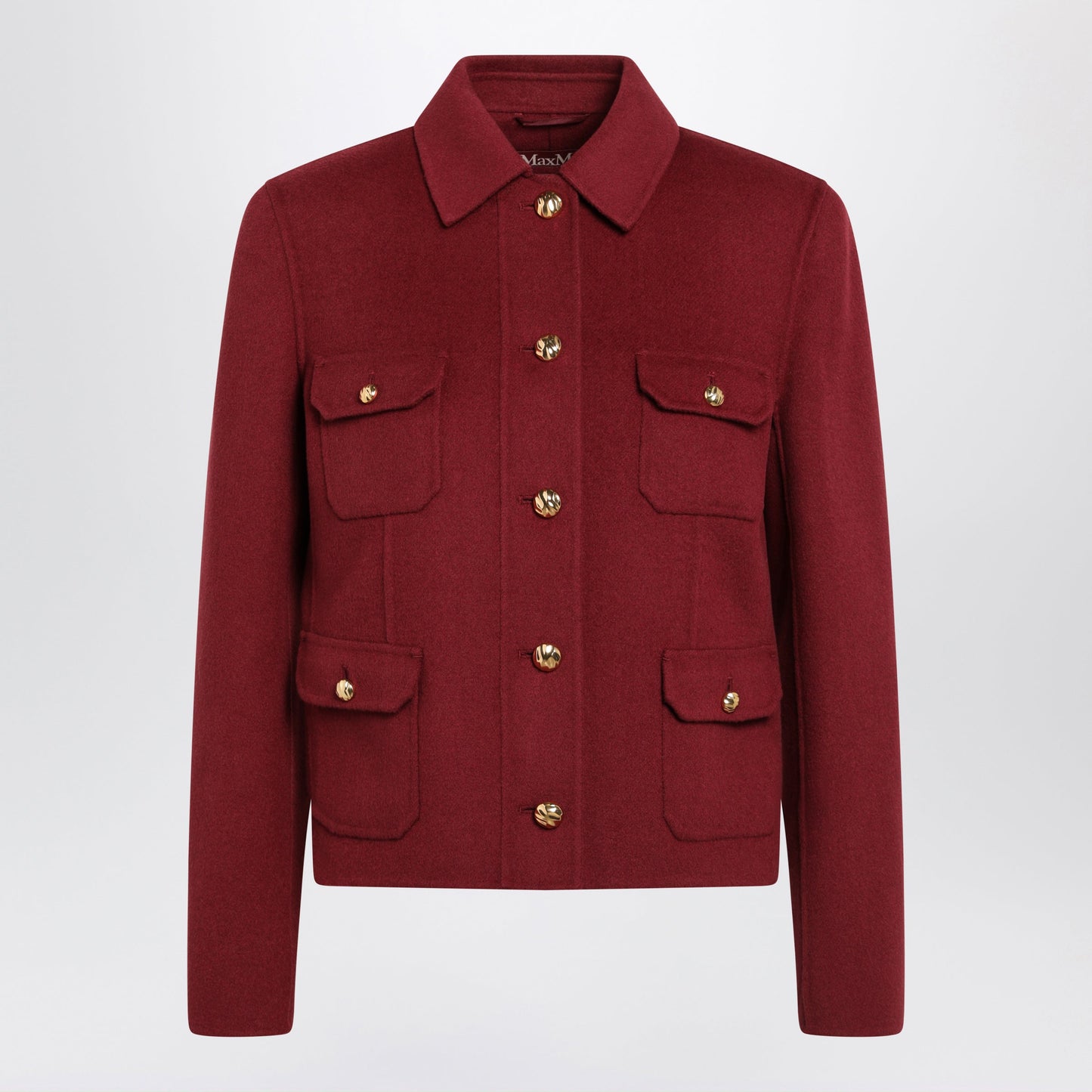 Max Mara Studio Jacket In Ruby Wool And Cashmere Women MAX MARA STUDIO