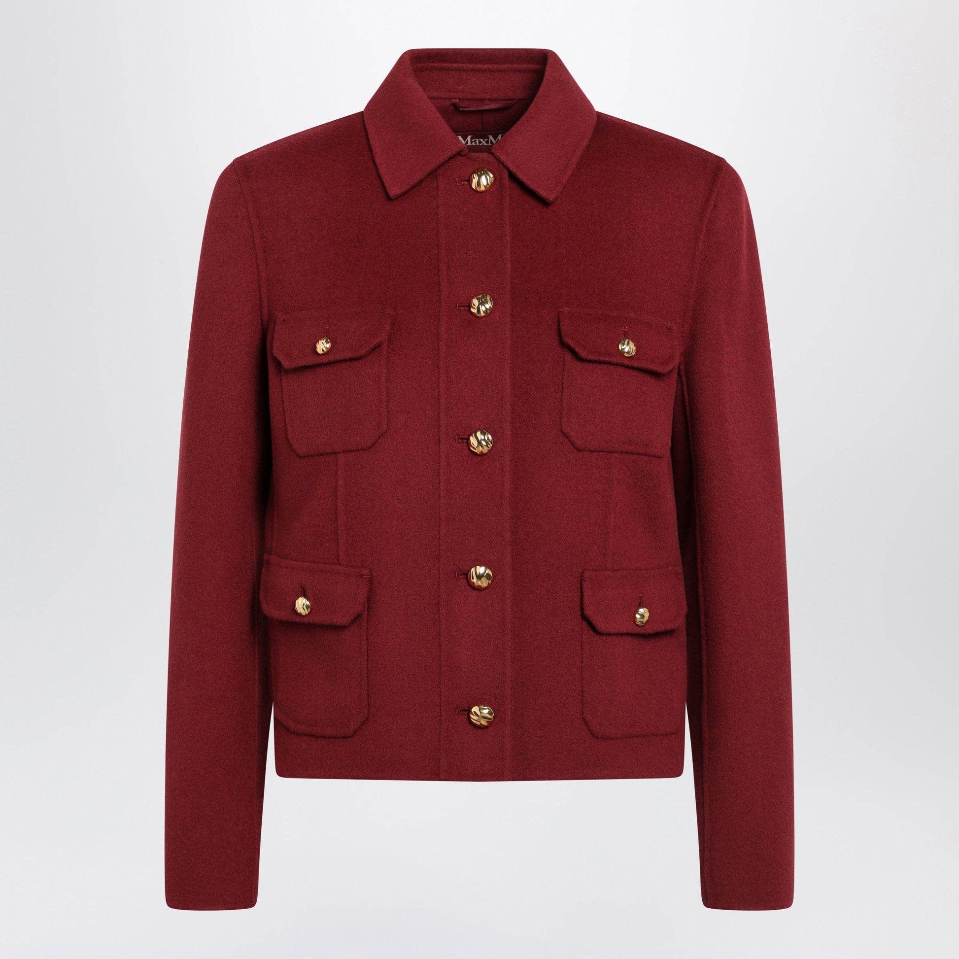 Max Mara Studio Jacket In Ruby Wool And Cashmere Women MAX MARA STUDIO