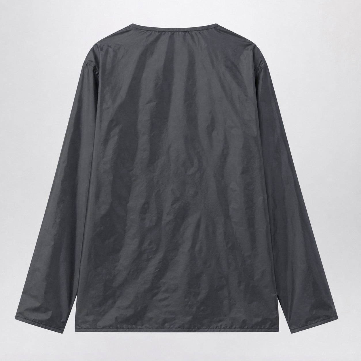 Miu Miu Hematite Grey Blouse In Re-Nylon Women MIU MIU