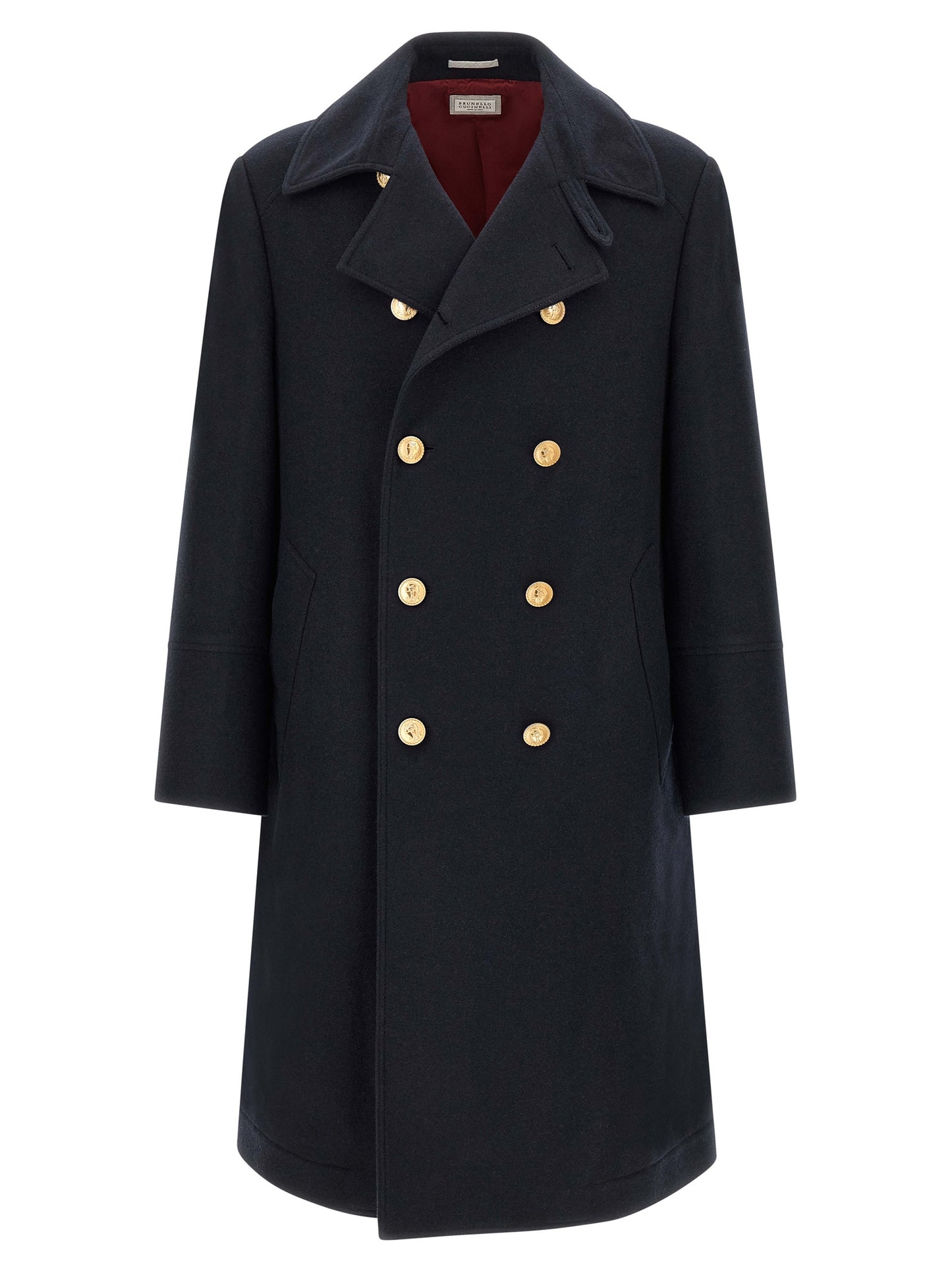 Brunello Cucinelli Men Double-Breasted Coat BRUNELLO CUCINELLI