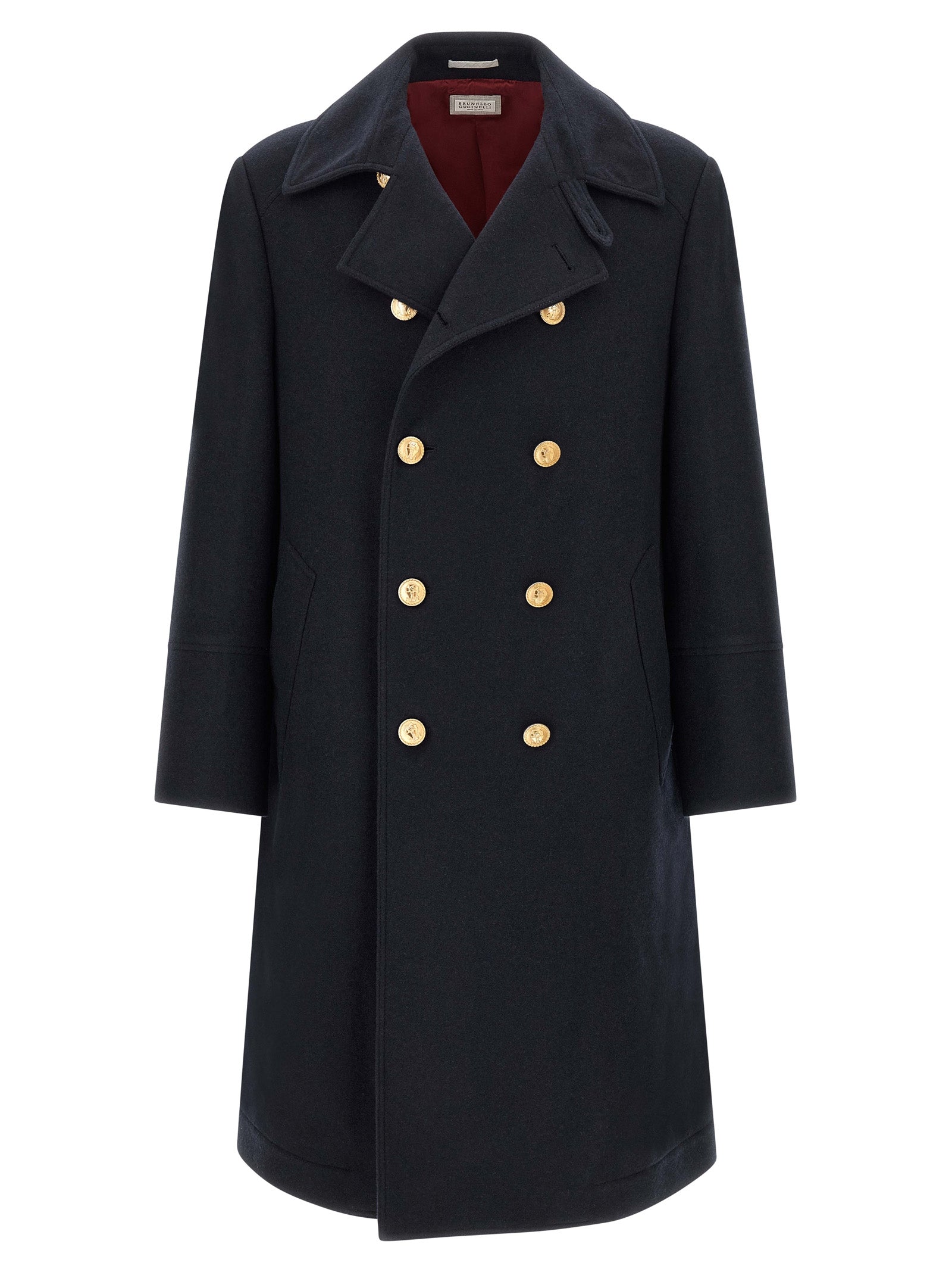 Brunello Cucinelli Men Double-Breasted Coat BRUNELLO CUCINELLI