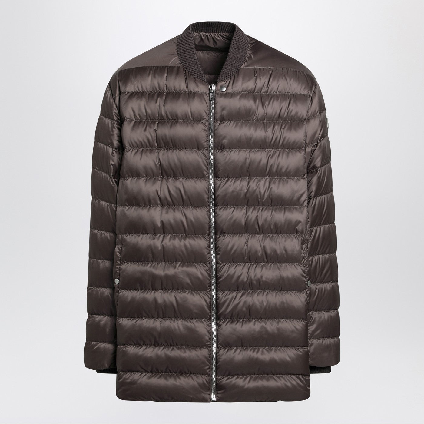 Moncler + Rick Owens Mud-Colored Quilted Zip-Up Down Jacket Men MONCLER