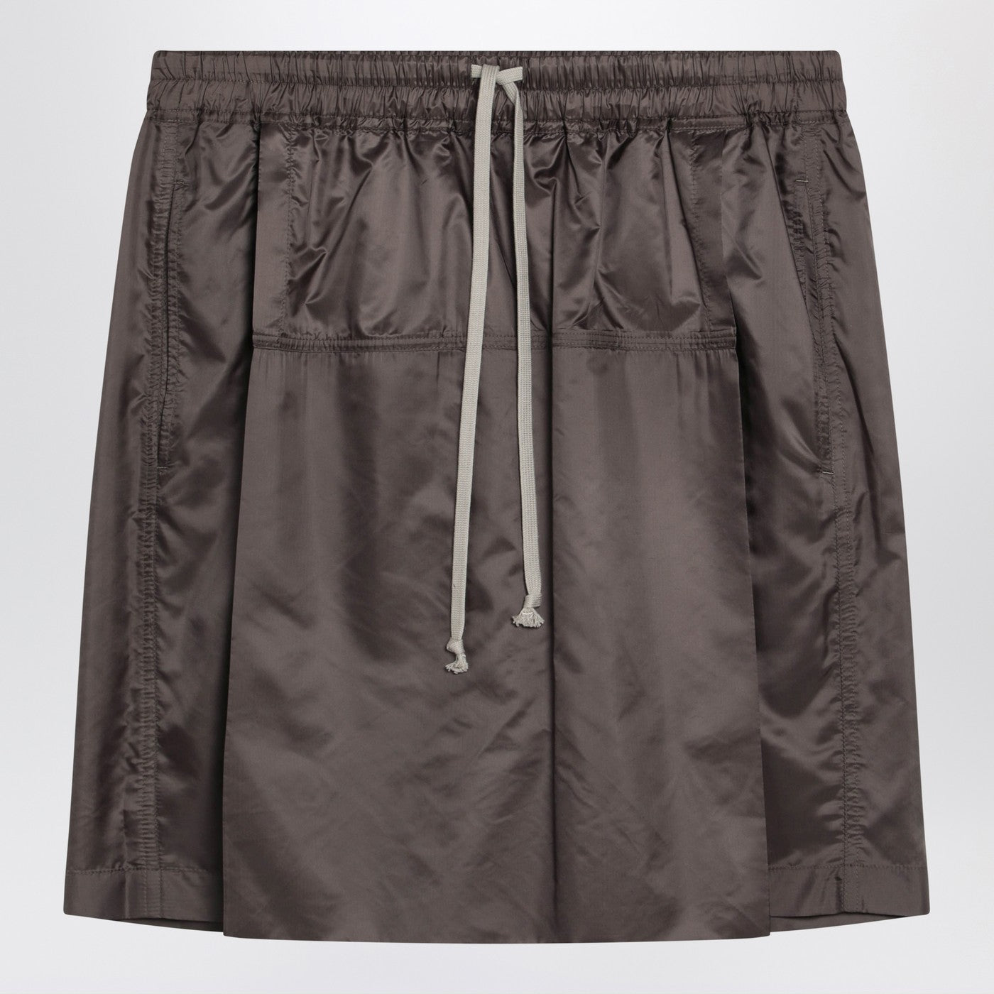 Moncler + Rick Owens Mud-Colored Drawstring Kilt Shorts Men MONCLER