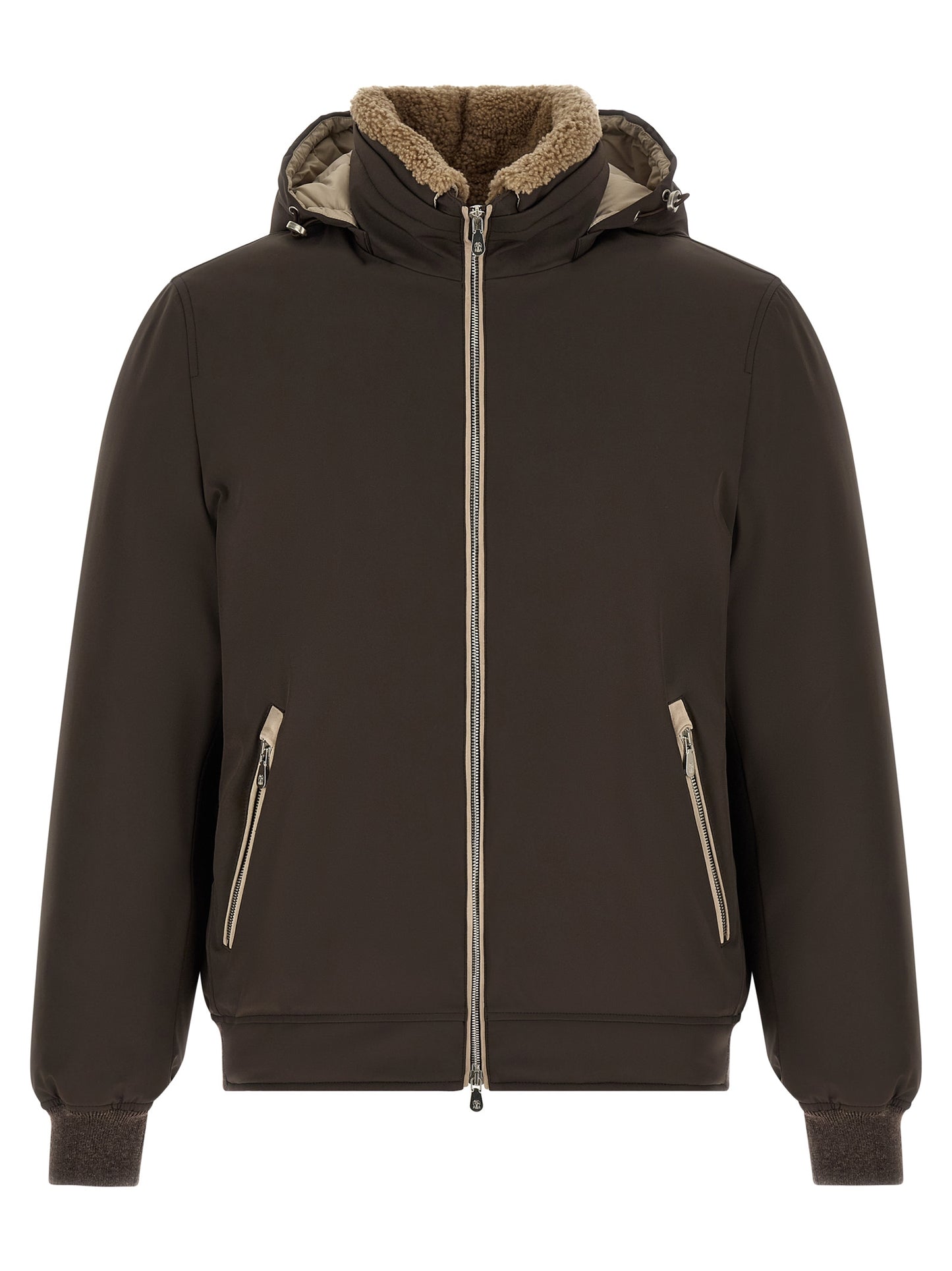 Brunello Cucinelli Men Detachable Hood Down Jacket BRUNELLO CUCINELLI