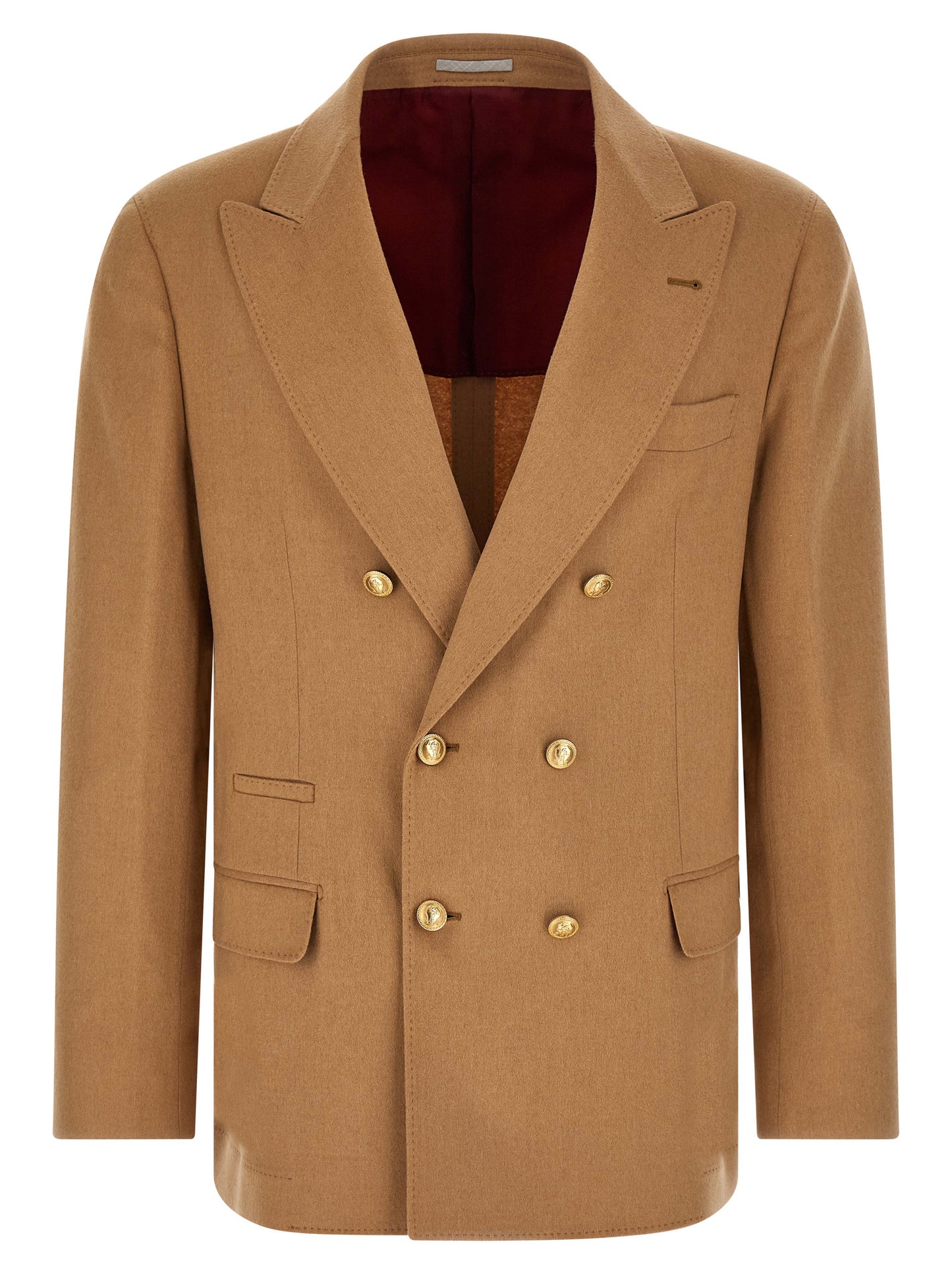 Brunello Cucinelli Men Double-Breasted Blazer BRUNELLO CUCINELLI