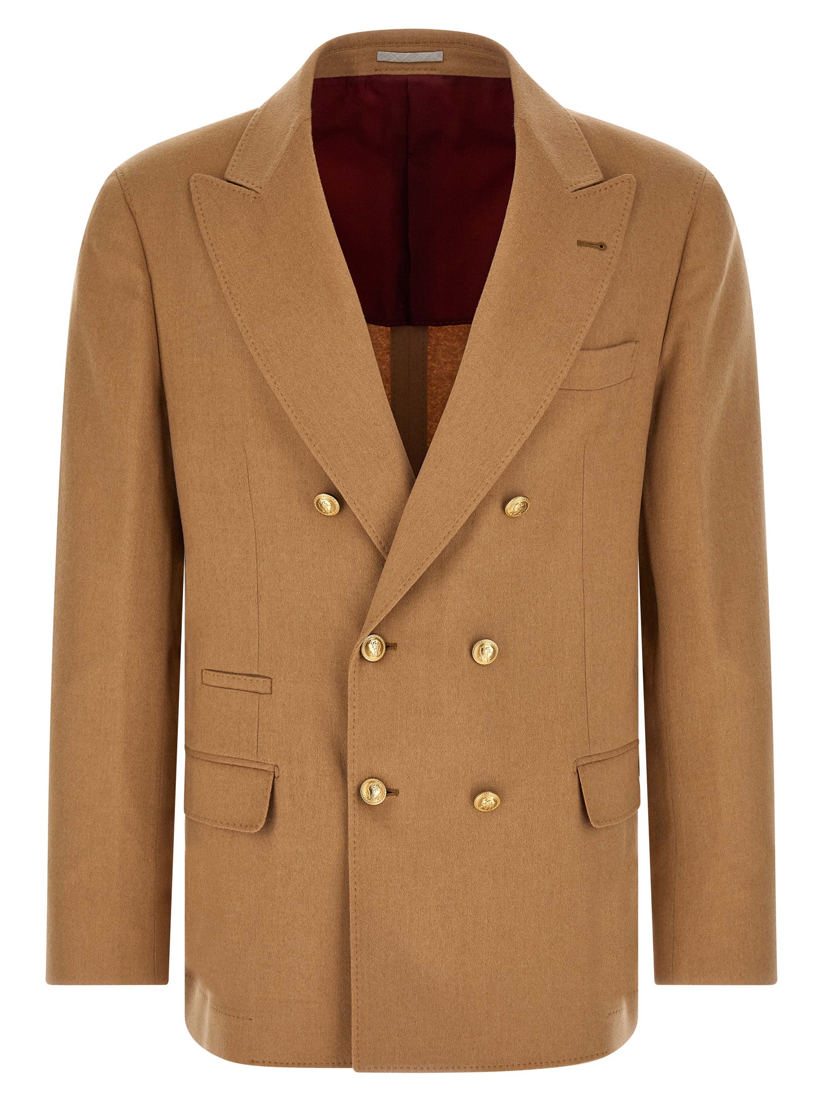 Brunello Cucinelli Men Double-Breasted Blazer BRUNELLO CUCINELLI
