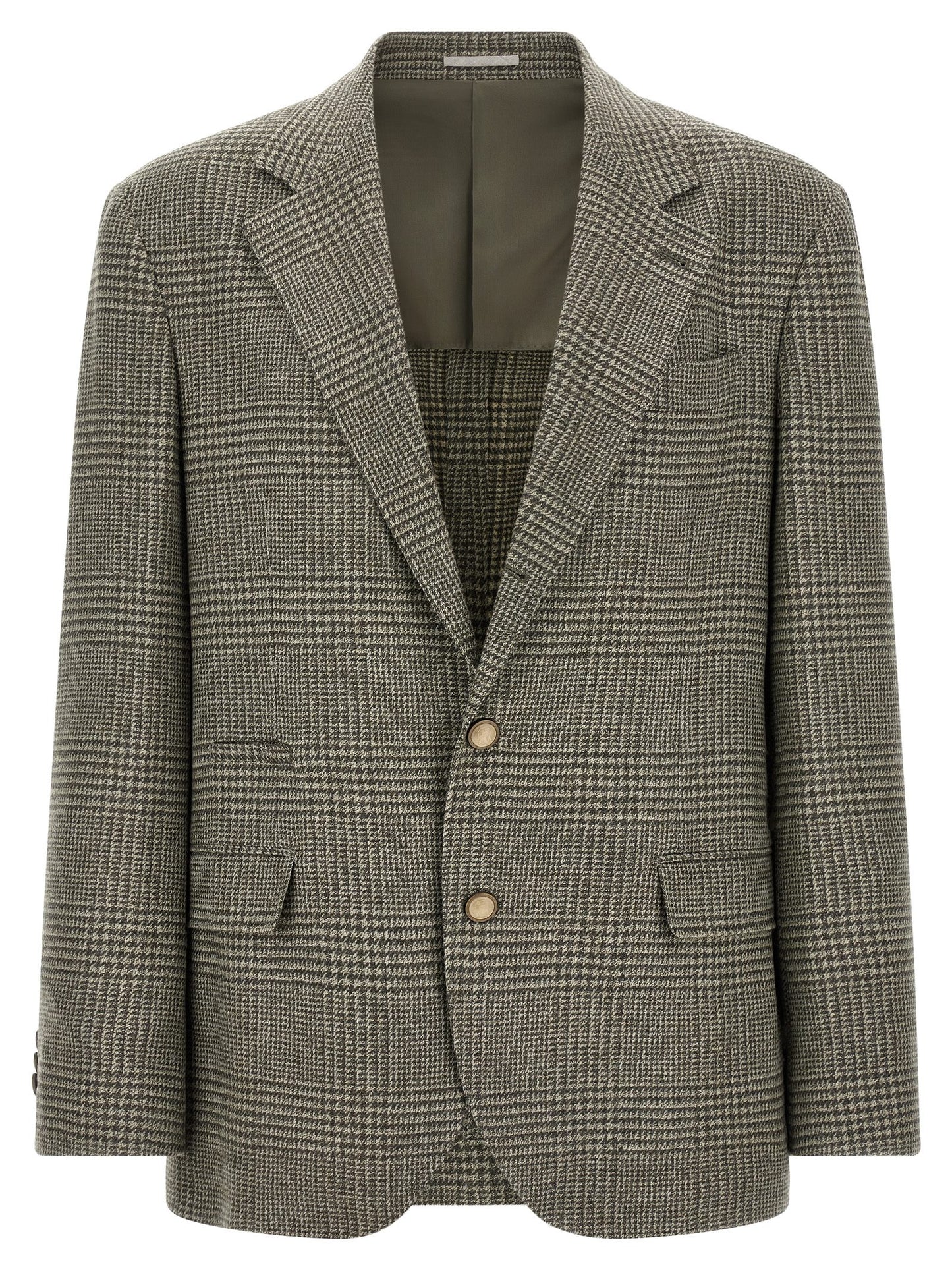 Brunello Cucinelli Men Prince Of Wales Blazer BRUNELLO CUCINELLI