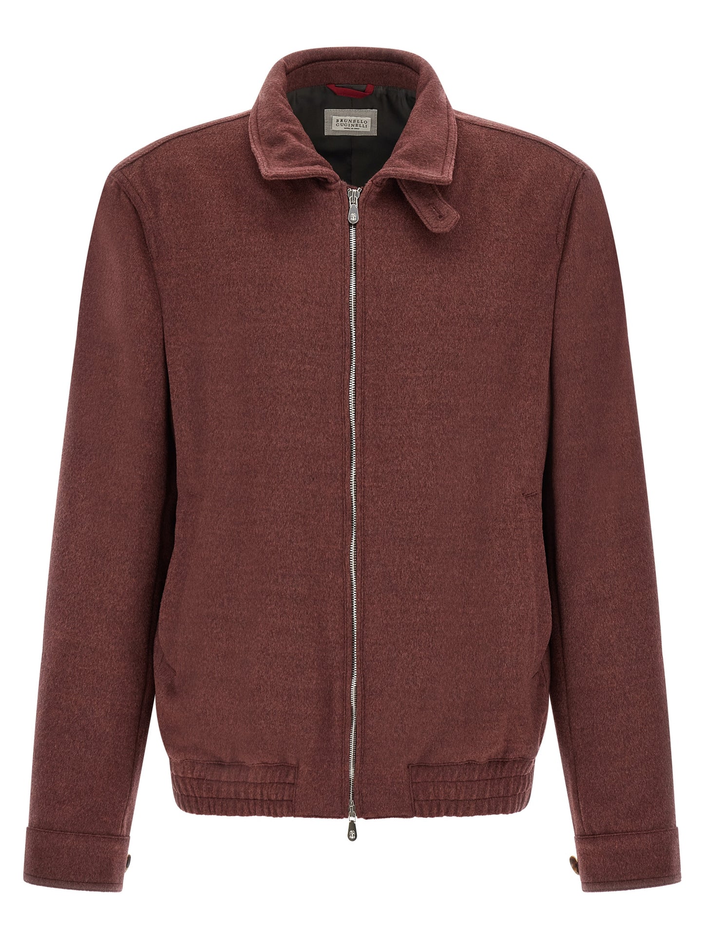 Brunello Cucinelli Men Virgin Wool Beaver Bomber Jacket BRUNELLO CUCINELLI