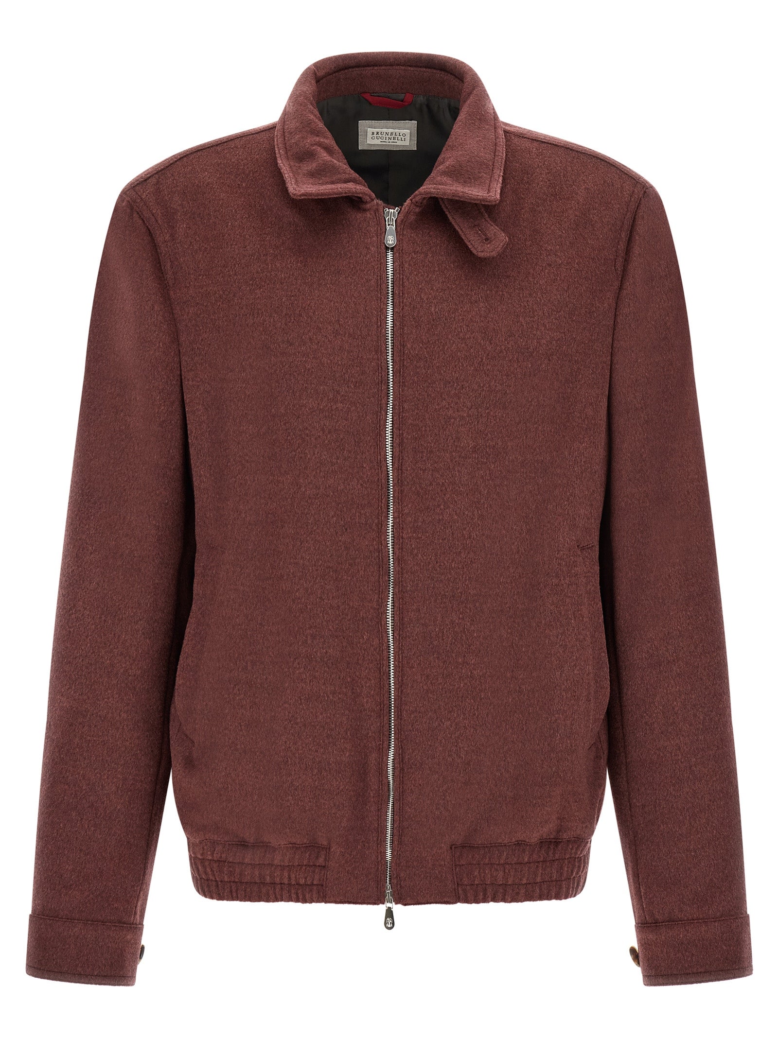 Brunello Cucinelli Men Virgin Wool Beaver Bomber Jacket BRUNELLO CUCINELLI
