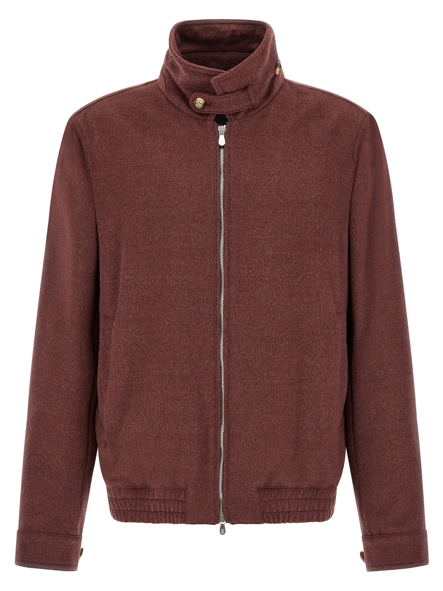 Brunello Cucinelli Men Virgin Wool Beaver Bomber Jacket BRUNELLO CUCINELLI